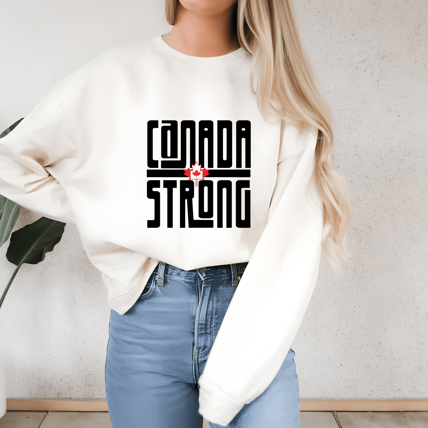 Ink and Charms Designs Sweatshirt Proudly Canadian Collection: CANADA STRONG - Wear Your Unwavering Support!