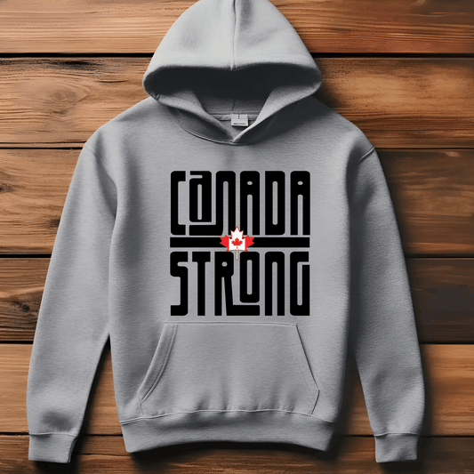 Ink and Charms Designs Sweatshirt Proudly Canadian Collection: CANADA STRONG - Wear Your Unwavering Support!