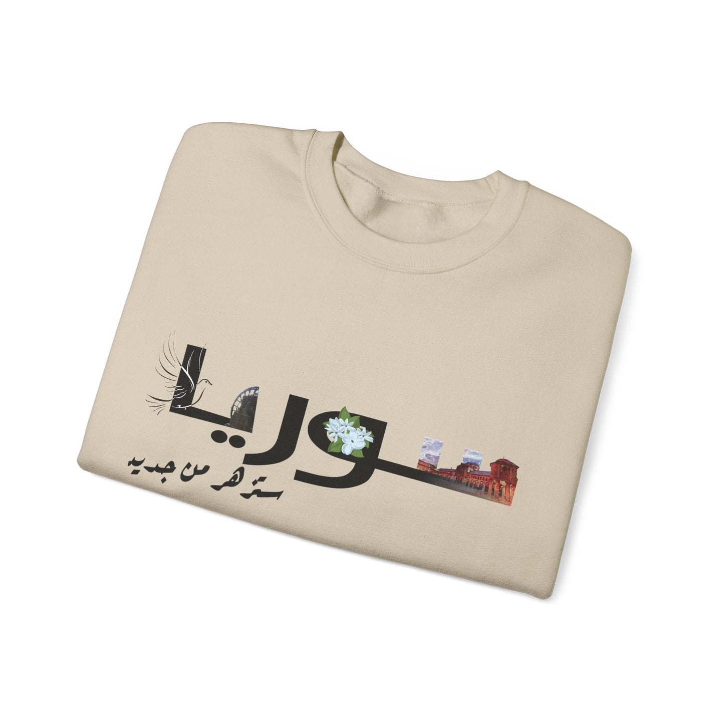 Printify Sweatshirt Revolutionary Blend Sweatshirt - For the sake of glory and homelands, we live