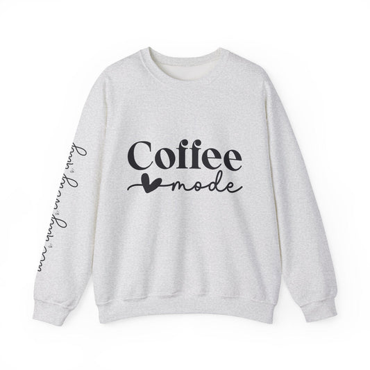 Ink and Charms Designs Sweatshirt S / Ash Coffee Mode Heavy Blend Crewneck Sweatshirt