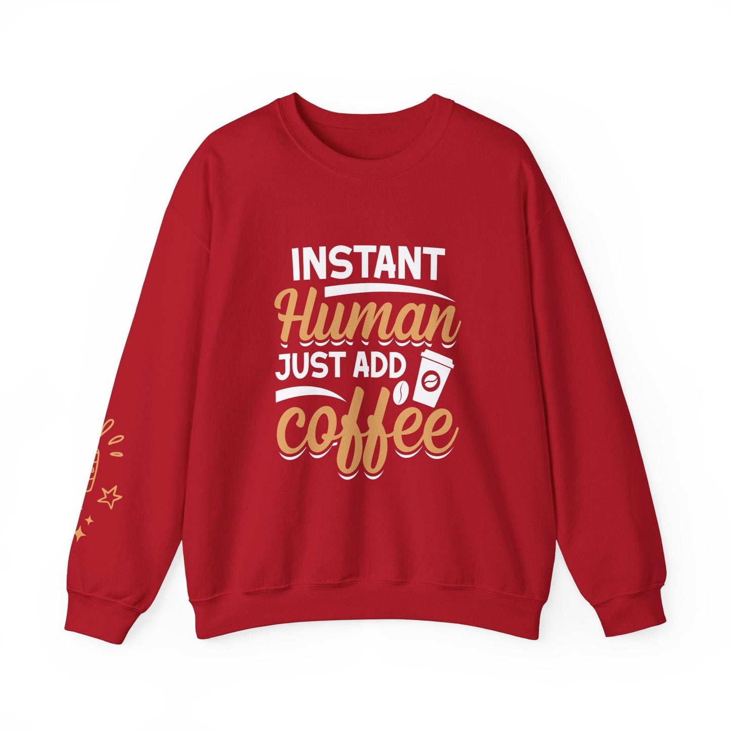 Ink and Charms Designs Sweatshirt S / Cherry Red Coffee Mode Heavy Blend Crewneck Sweatshirt
