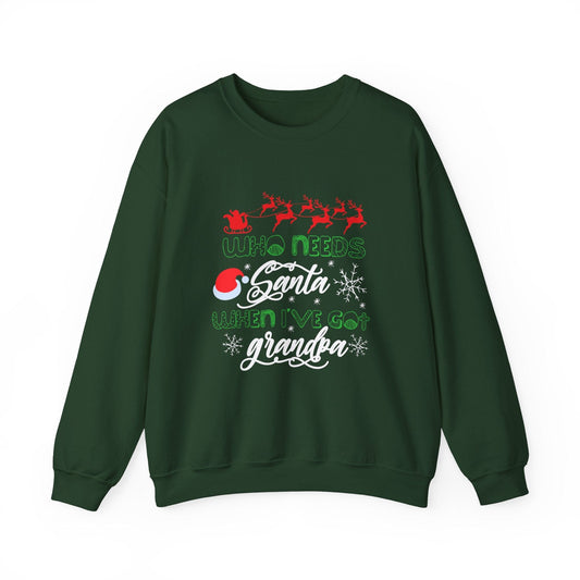 Ink and Charms Designs Sweatshirt S / Forest Green Funny Grandma Unisex Sweatshirt