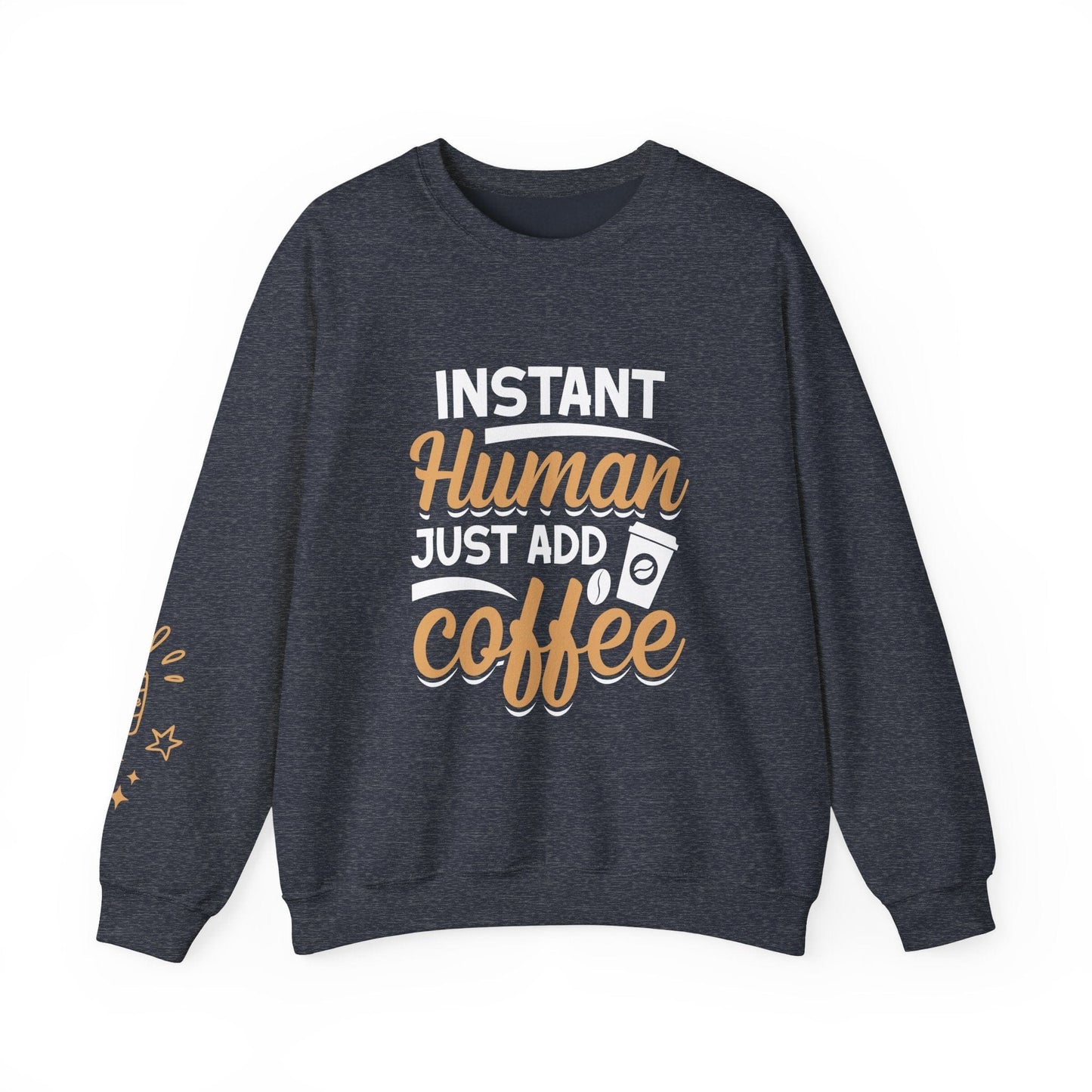 Ink and Charms Designs Sweatshirt S / Heather Sport Dark Navy Coffee Mode Heavy Blend Crewneck Sweatshirt