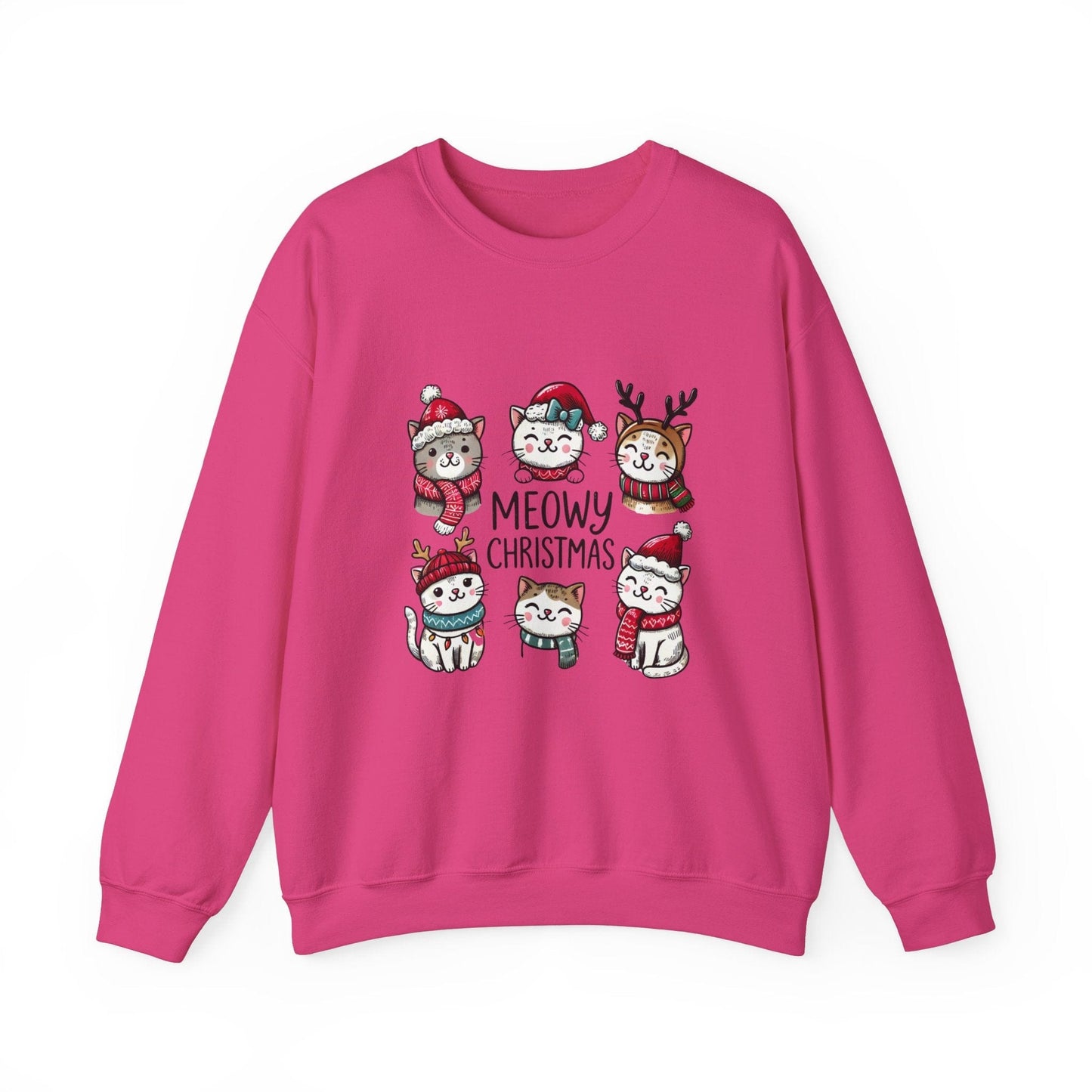Ink and Charms Designs Sweatshirt S / Heliconia Meowy Christmas Sweatshirt