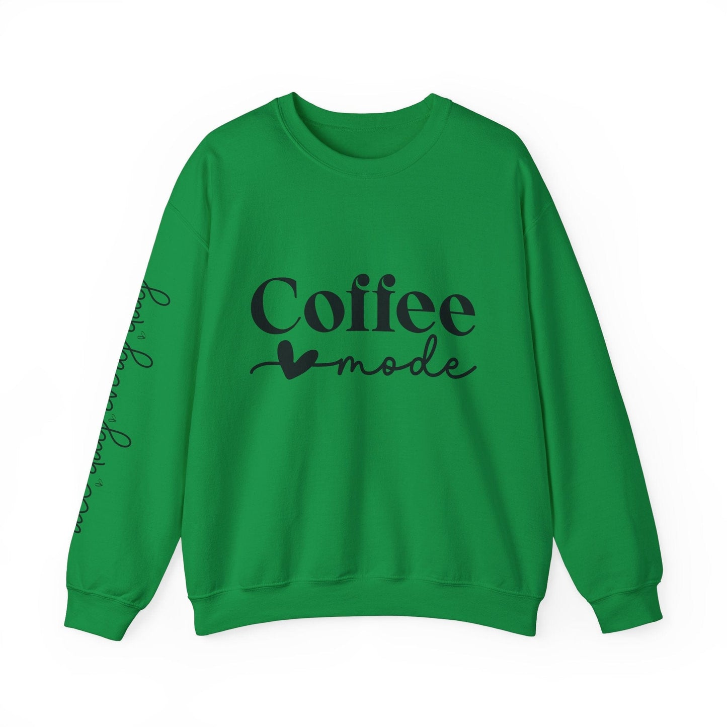 Ink and Charms Designs Sweatshirt S / Irish Green Coffee Mode Heavy Blend Crewneck Sweatshirt