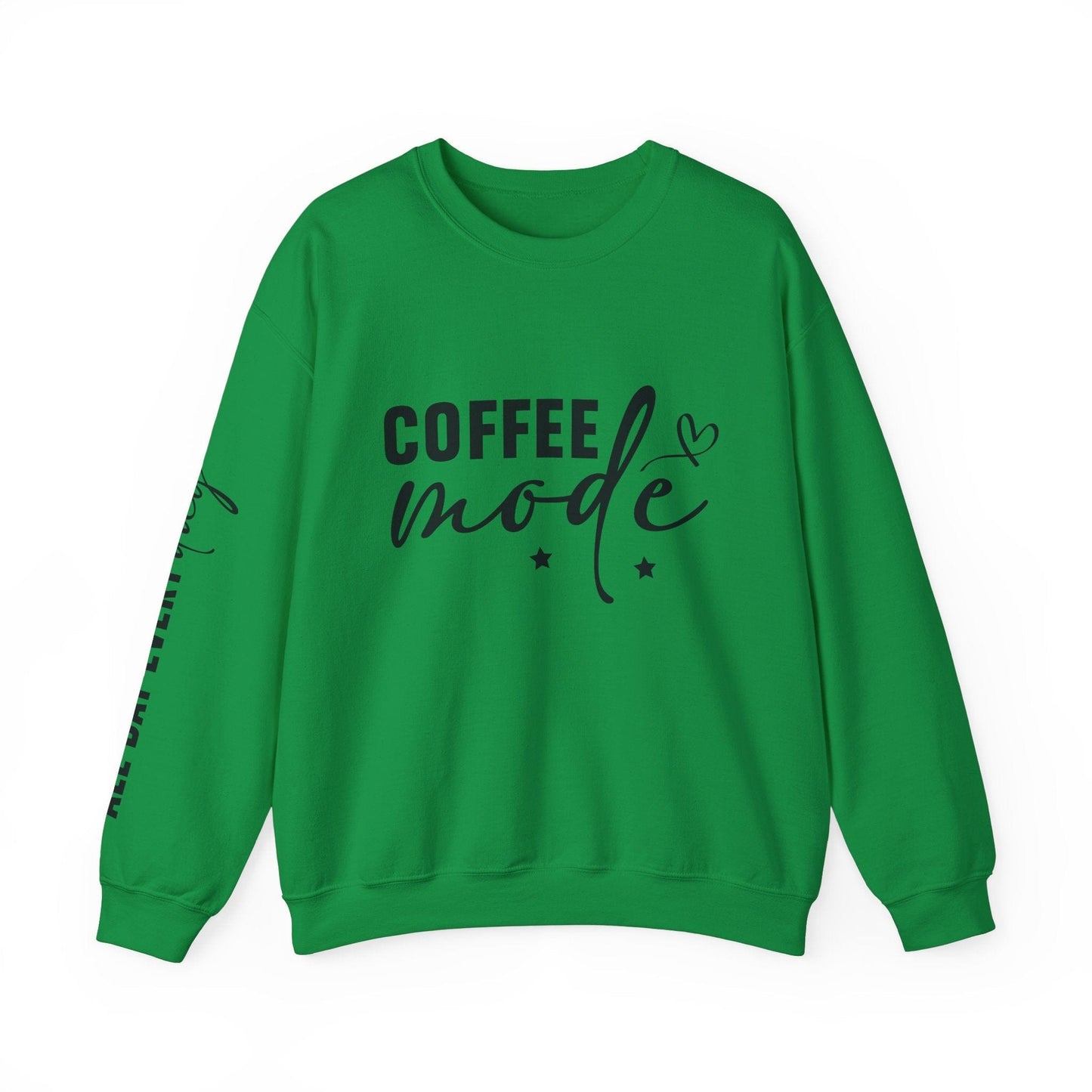 Ink and Charms Designs Sweatshirt S / Irish Green Coffee Mode Heavy Blend Crewneck Sweatshirt