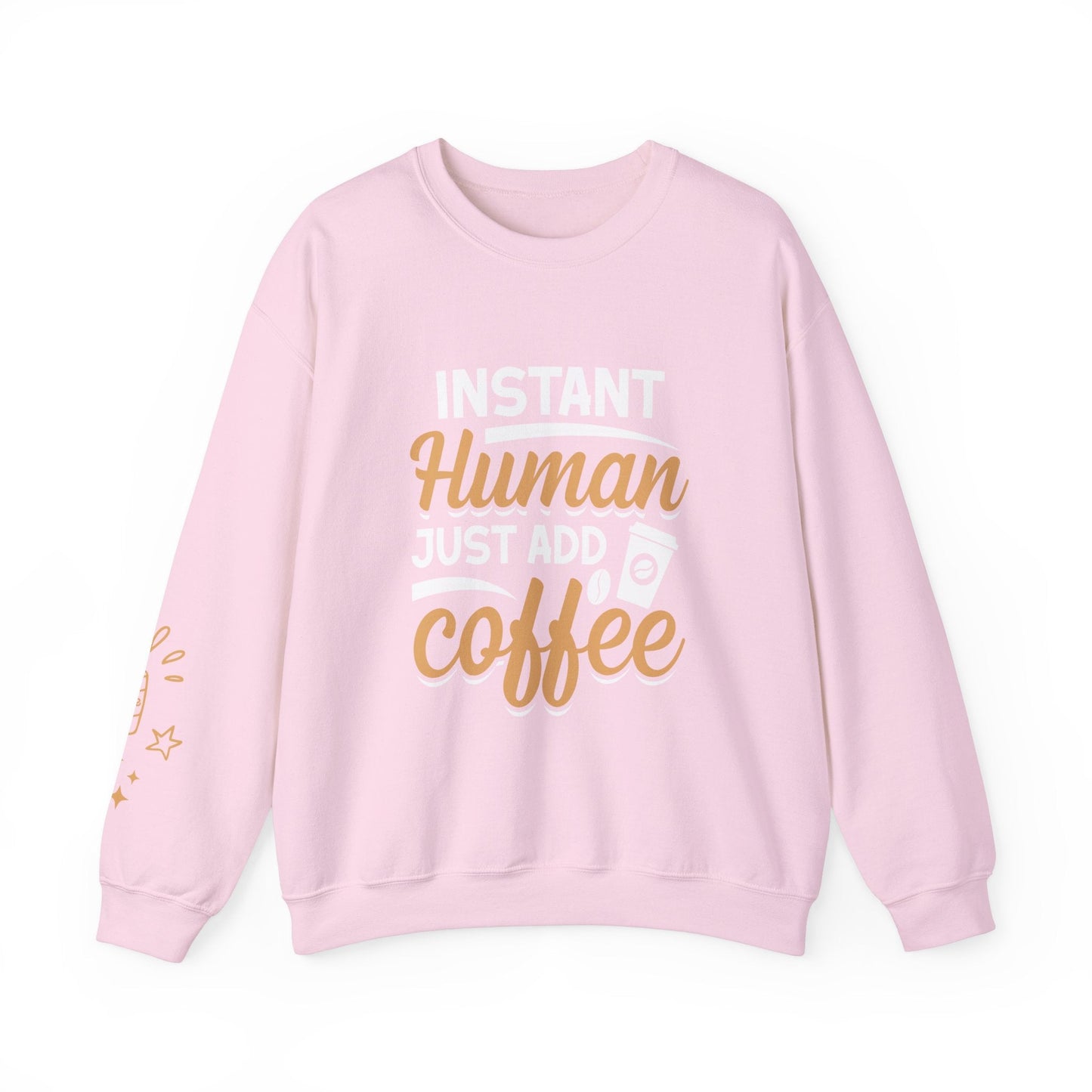 Ink and Charms Designs Sweatshirt S / Light Pink Coffee Mode Heavy Blend Crewneck Sweatshirt
