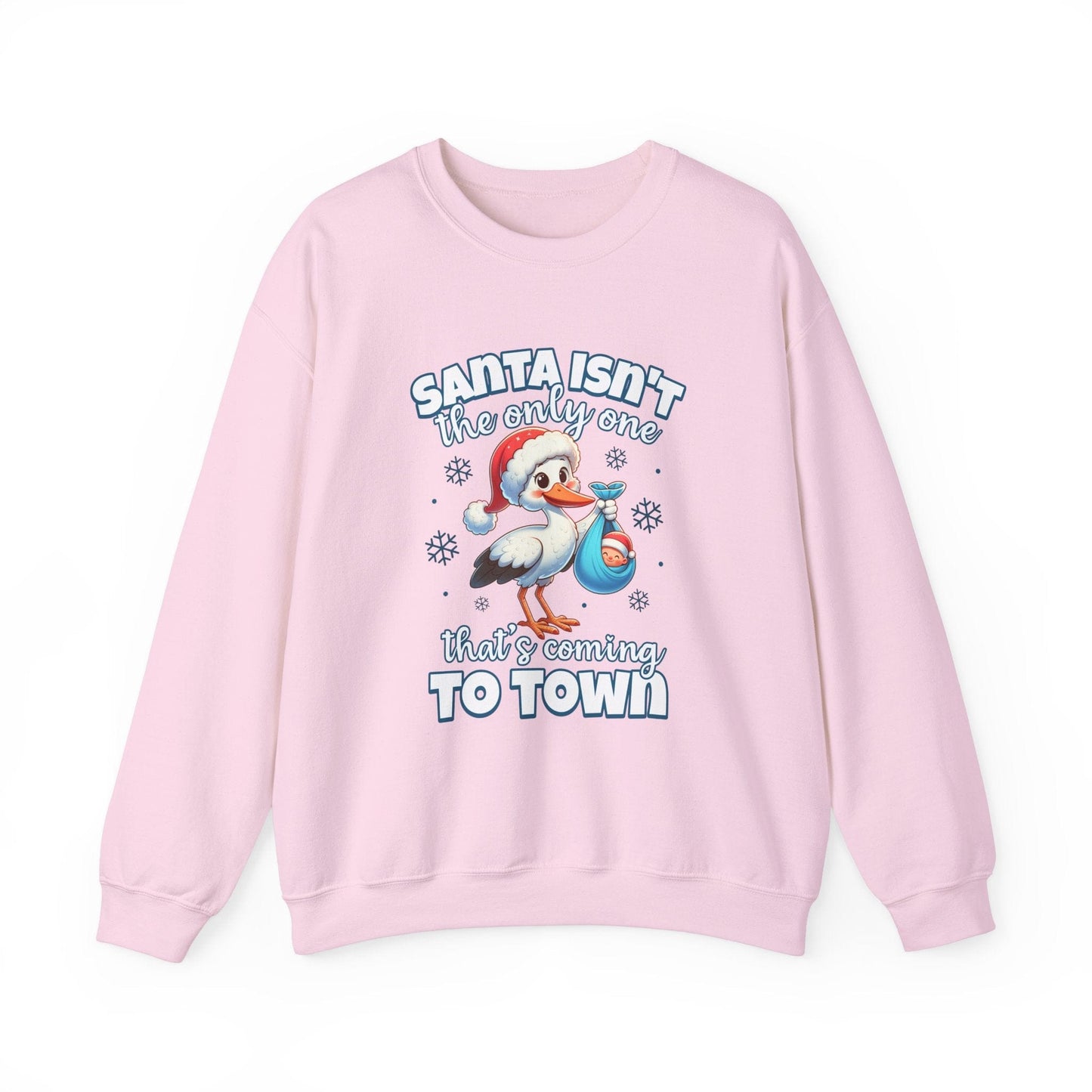 Ink and Charms Designs Sweatshirt S / Light Pink Heavy Blend™ Crewneck Sweatshirt Mom to Be Funny Christmas Pregnancy Announcement