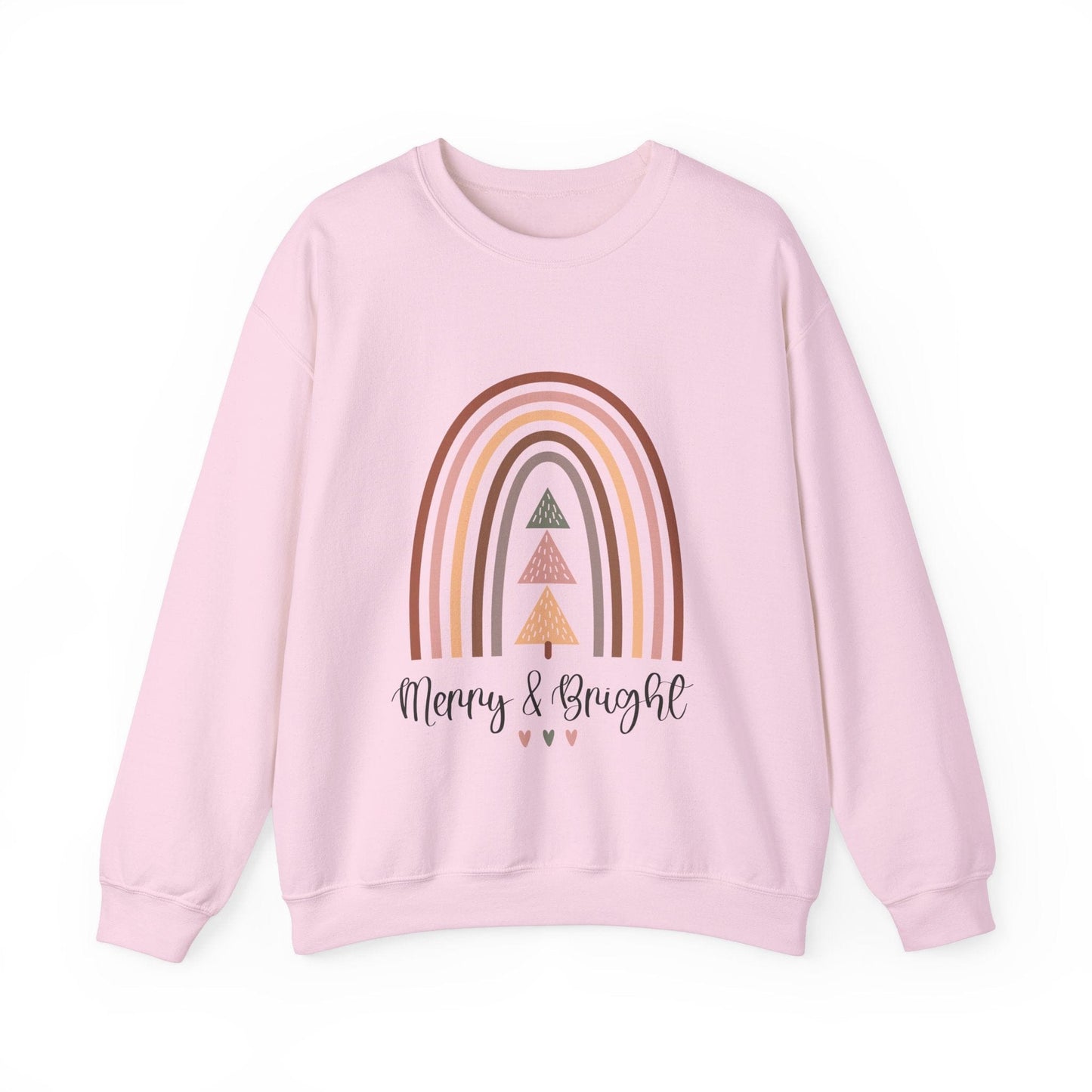 Ink and Charms Designs Sweatshirt S / Light Pink Merry and bright Unisex Sweatshirt