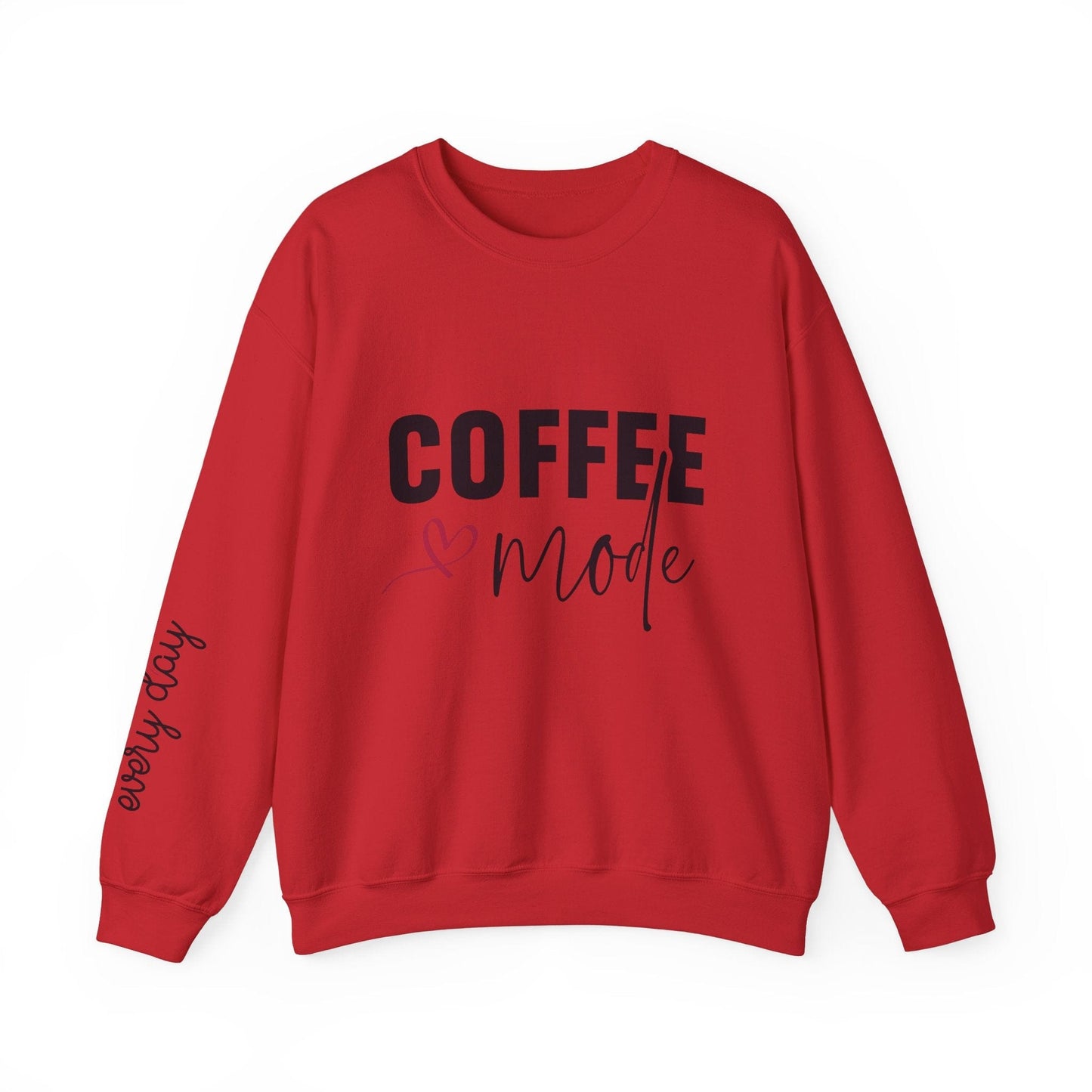 Ink and Charms Designs Sweatshirt S / Red Coffee Mode Heavy Blend Crewneck Sweatshirt