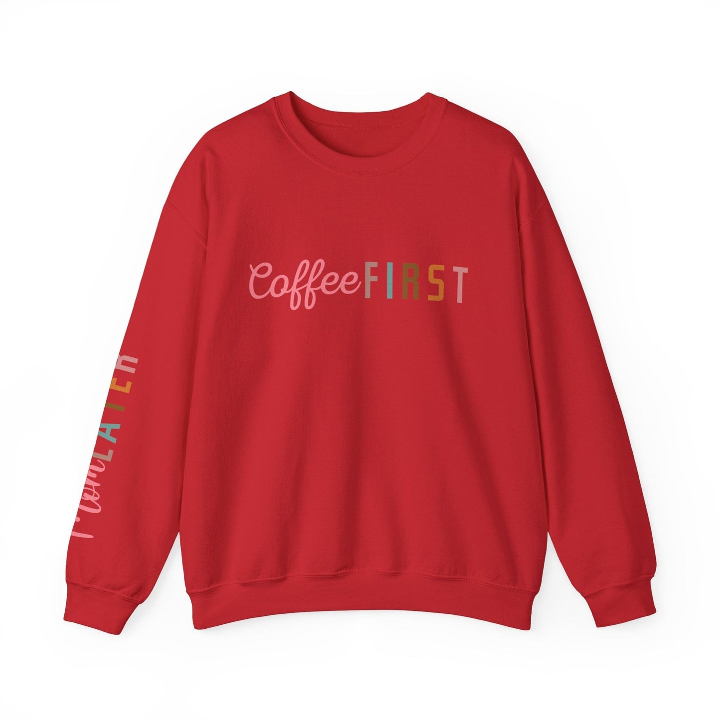 Ink and Charms Designs Sweatshirt S / Red Coffee Mode Heavy Blend Crewneck Sweatshirt