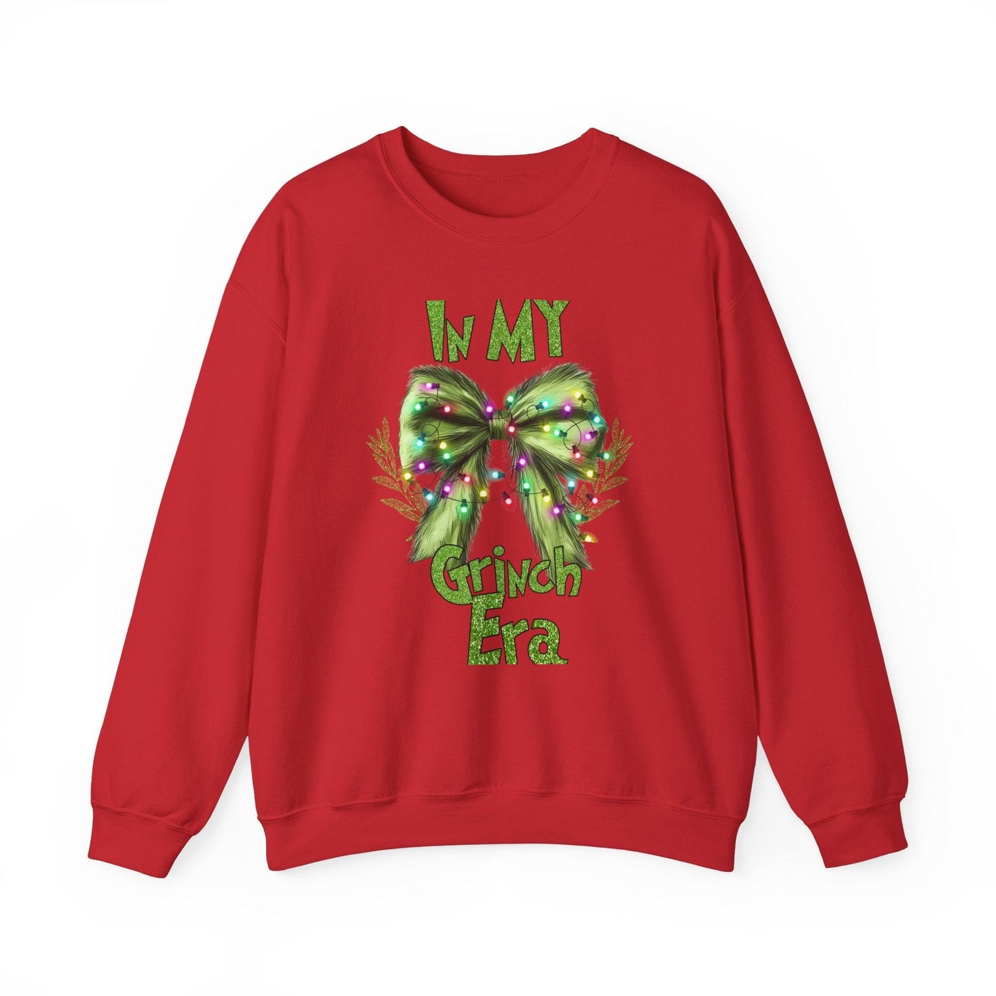 Ink and Charms Designs Sweatshirt S / Red Grinch bow sweatshirt