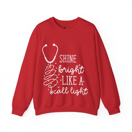 Ink and Charms Designs Sweatshirt S / Red Medical Team Unisex Sweatshirt - Shine Bright Call Light Design