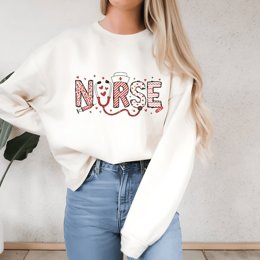Ink and Charms Designs Sweatshirt S / White Medical Team Unisex Sweatshirt - Shine Bright Call Light Design