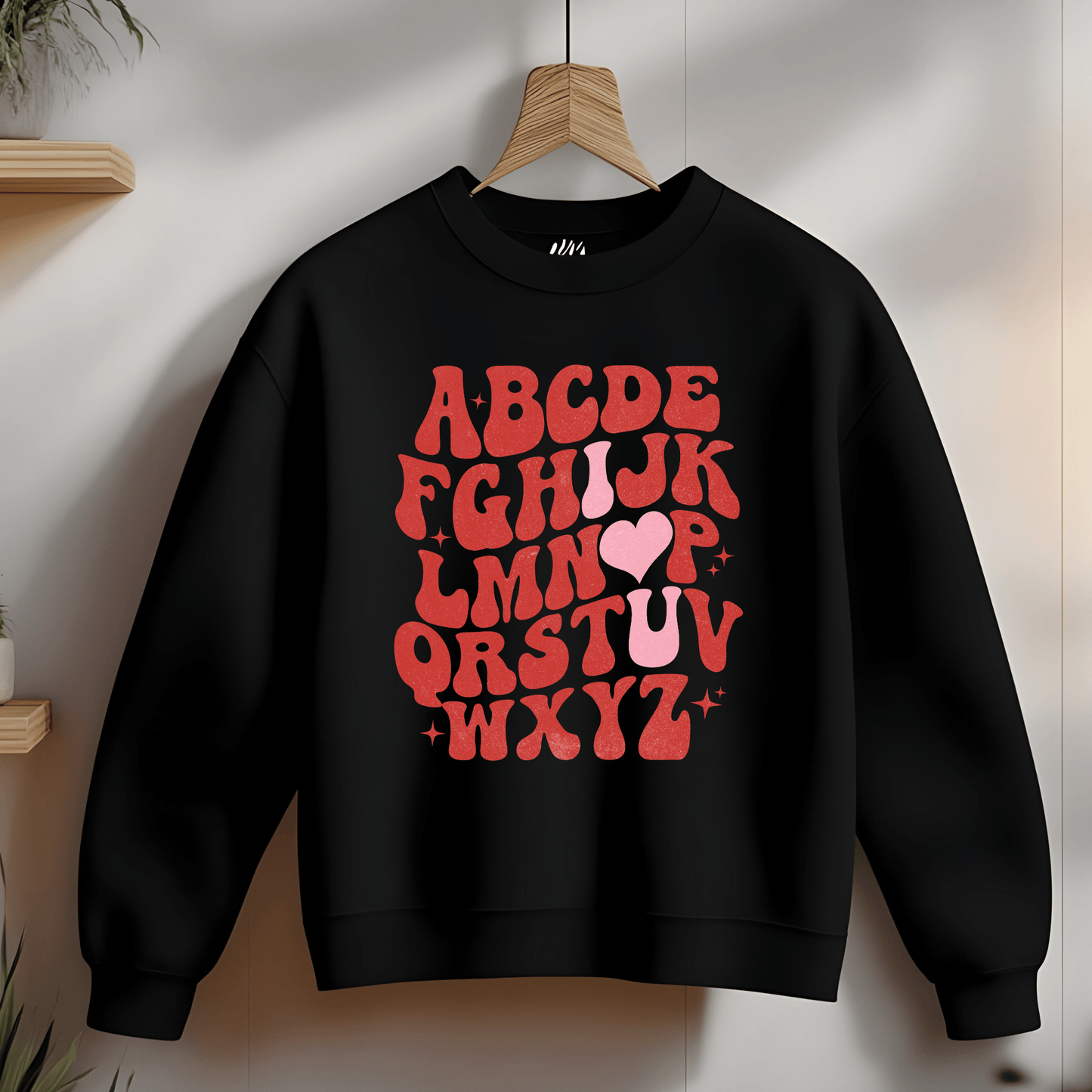 Ink and Charms Designs Sweatshirt 💖✨Spell Out Love with Our ABC “I ❤️ U” Design! , T-shirt, Sweatshirt & Hoodie