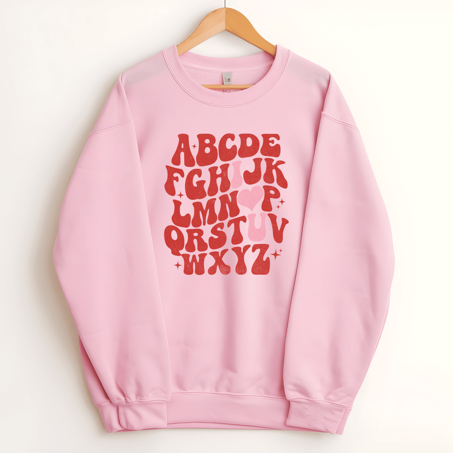 Ink and Charms Designs Sweatshirt 💖✨Spell Out Love with Our ABC “I ❤️ U” Design! , T-shirt, Sweatshirt & Hoodie