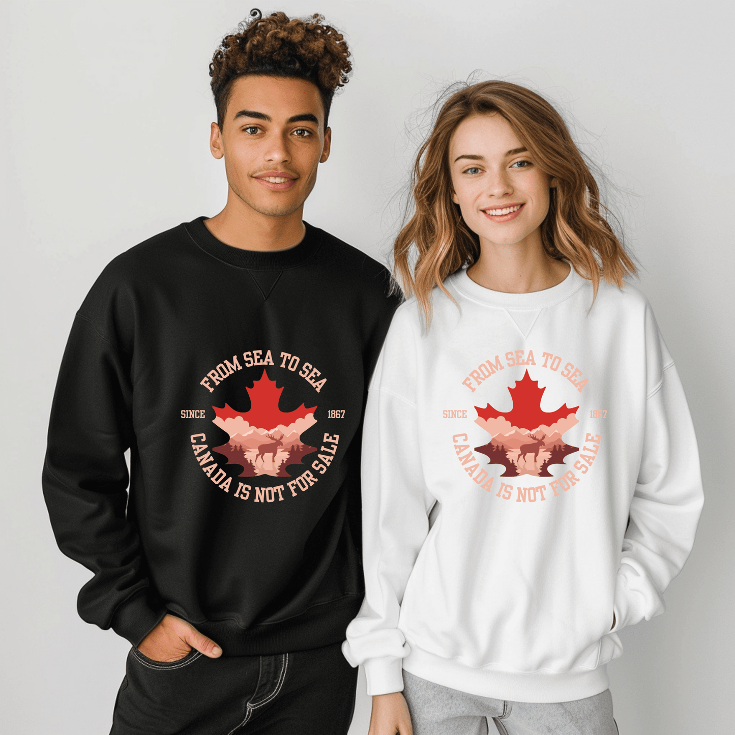 Ink and Charms Designs Sweatshirt Sweatshirt / Black / S Canada Is Not for Sale Apparel Collection