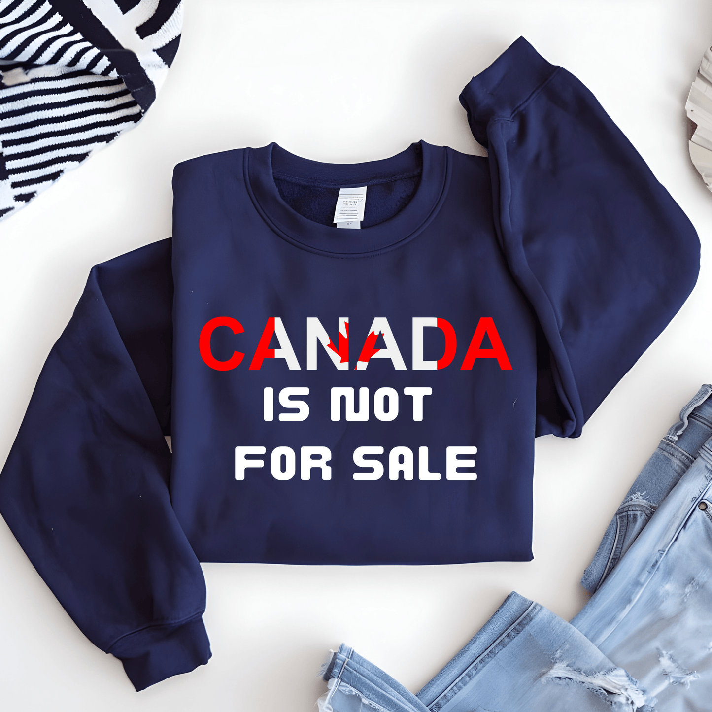 Ink and Charms Designs Sweatshirt Sweatshirt / Grey / S Canada Is Not for Sale Apparel Collection