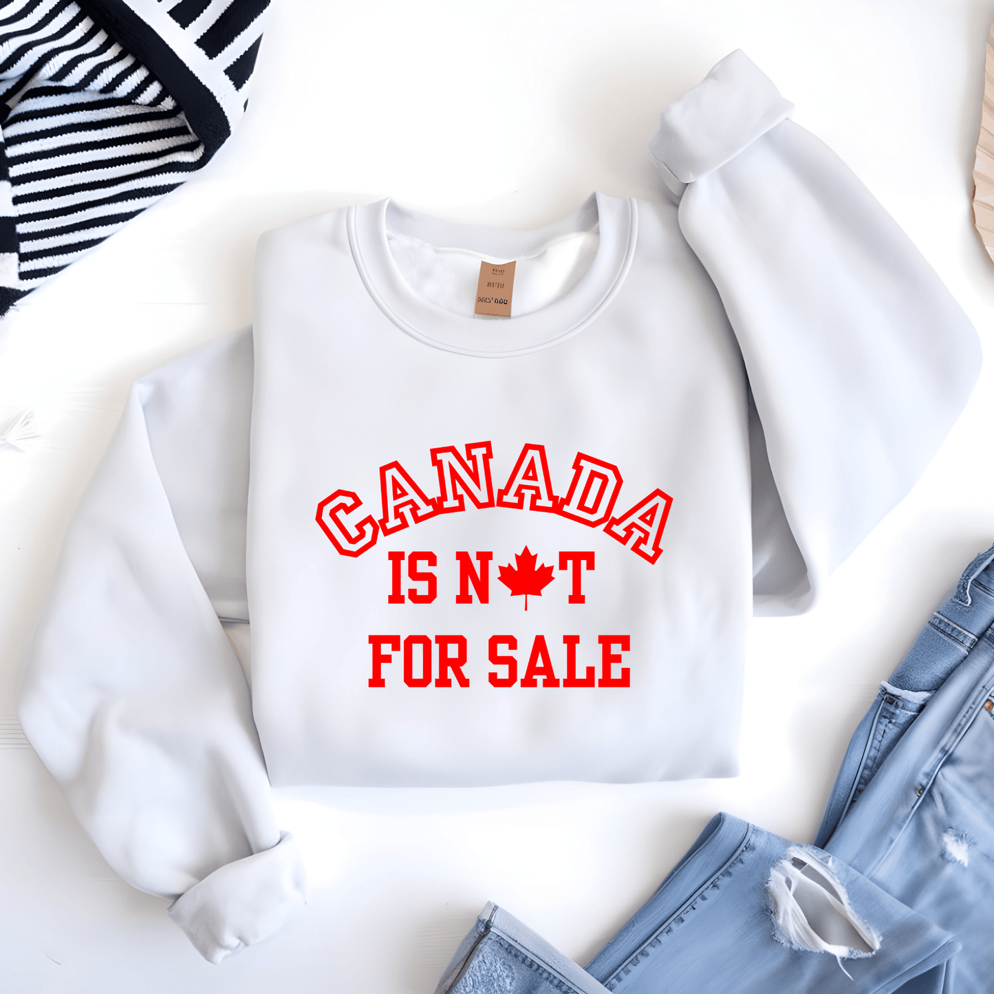 Ink and Charms Designs Sweatshirt Sweatshirt / Navy / S Canada Is Not for Sale Apparel Collection