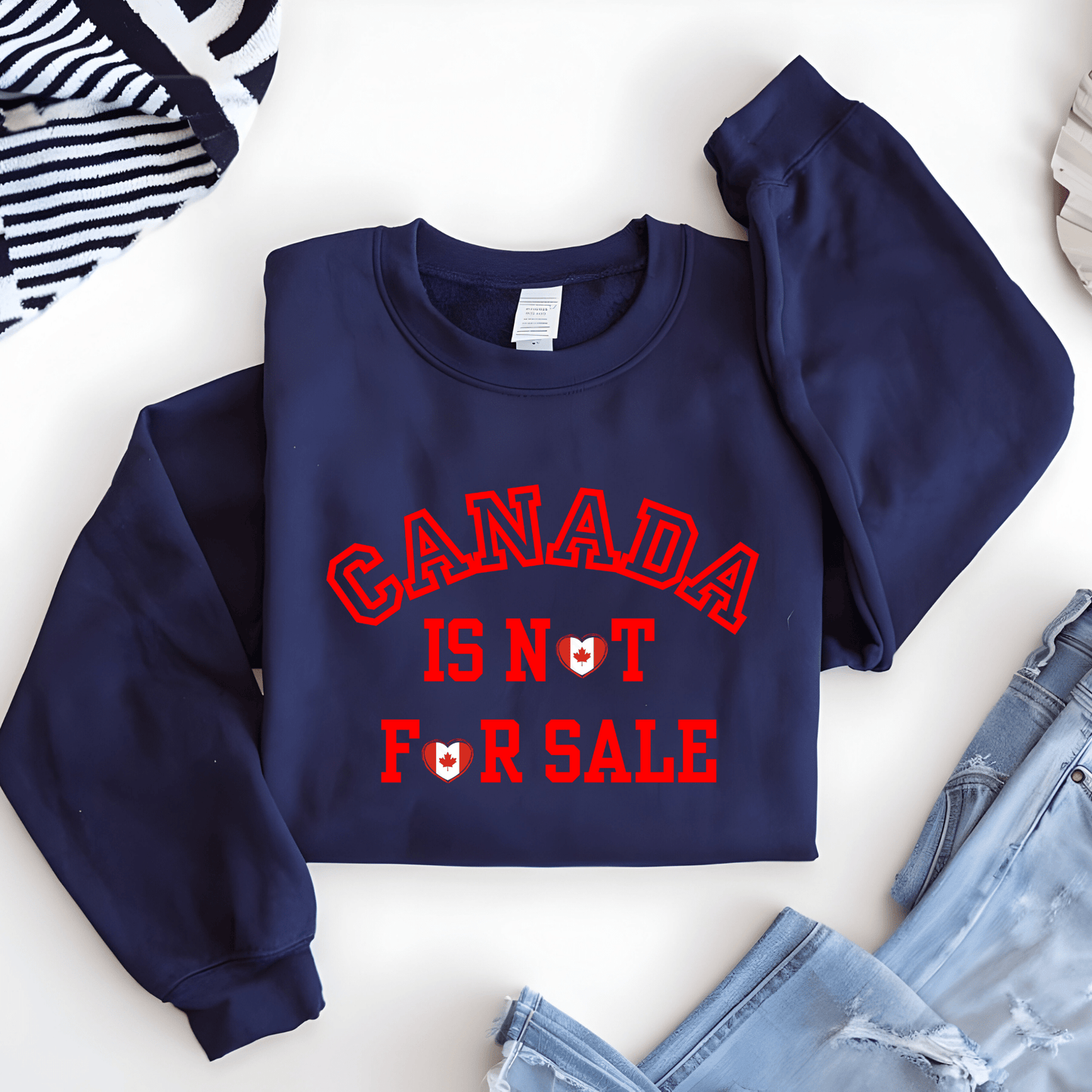 Ink and Charms Designs Sweatshirt Sweatshirt / Pink / S Canada Is Not for Sale Apparel Collection