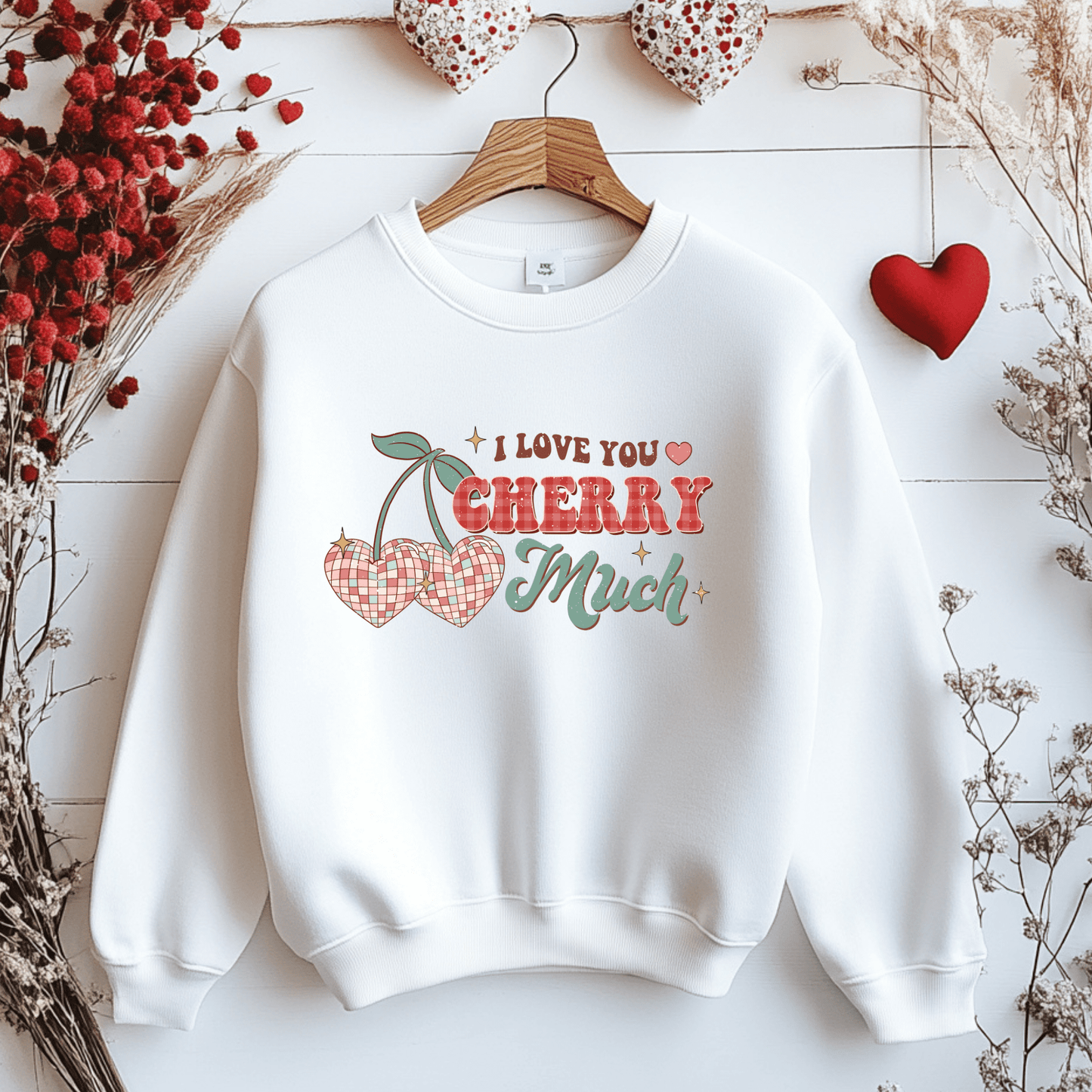 Ink and Charms Designs Sweatshirt Sweatshirt / Pink / S 🍒❤️ Sweeten Your Style This Valentine’s Day! ❤️🍒- T-shirt, Sweatshirt & Hoodie