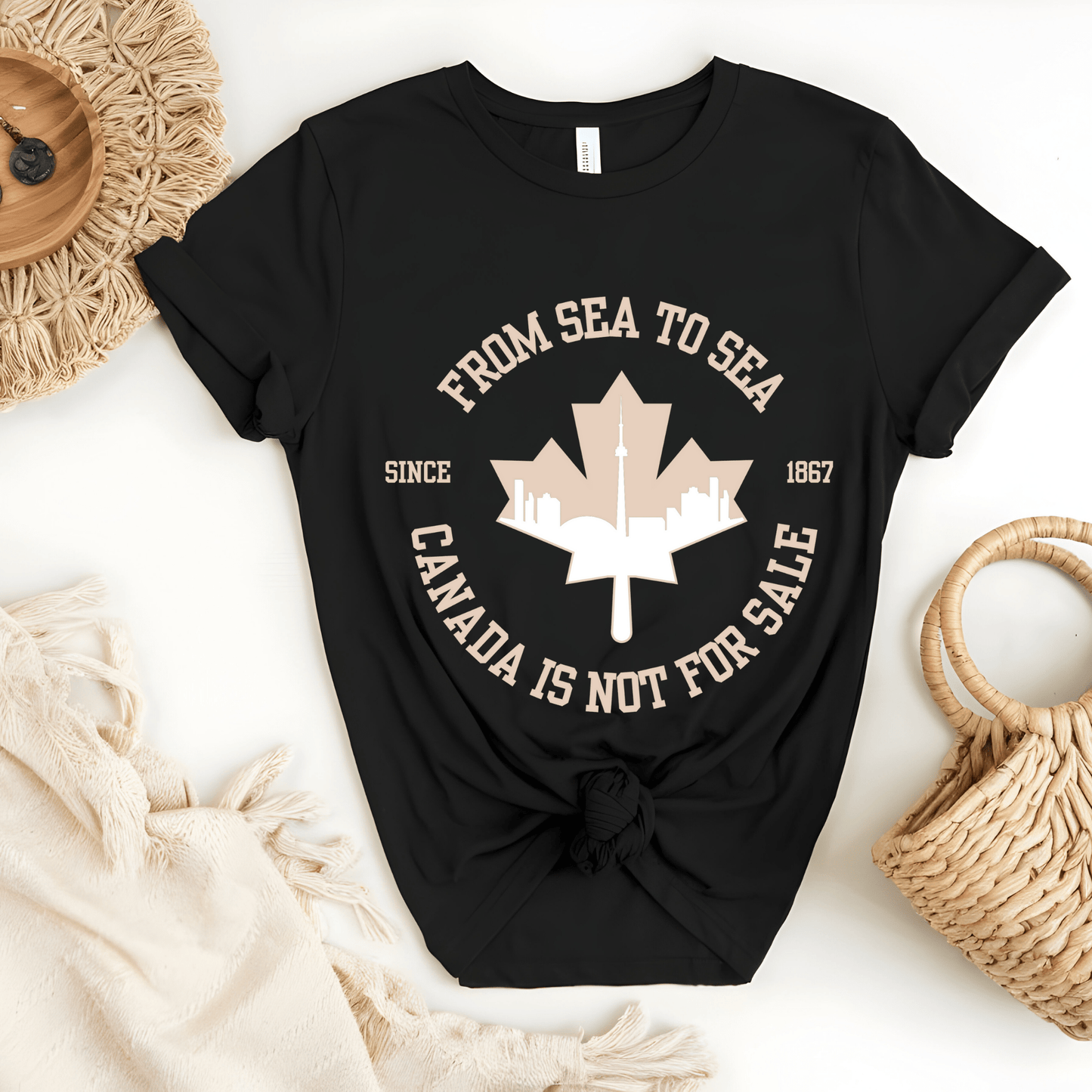 Ink and Charms Designs Sweatshirt T-shirt / Black / S Canada Is Not for Sale Apparel Collection