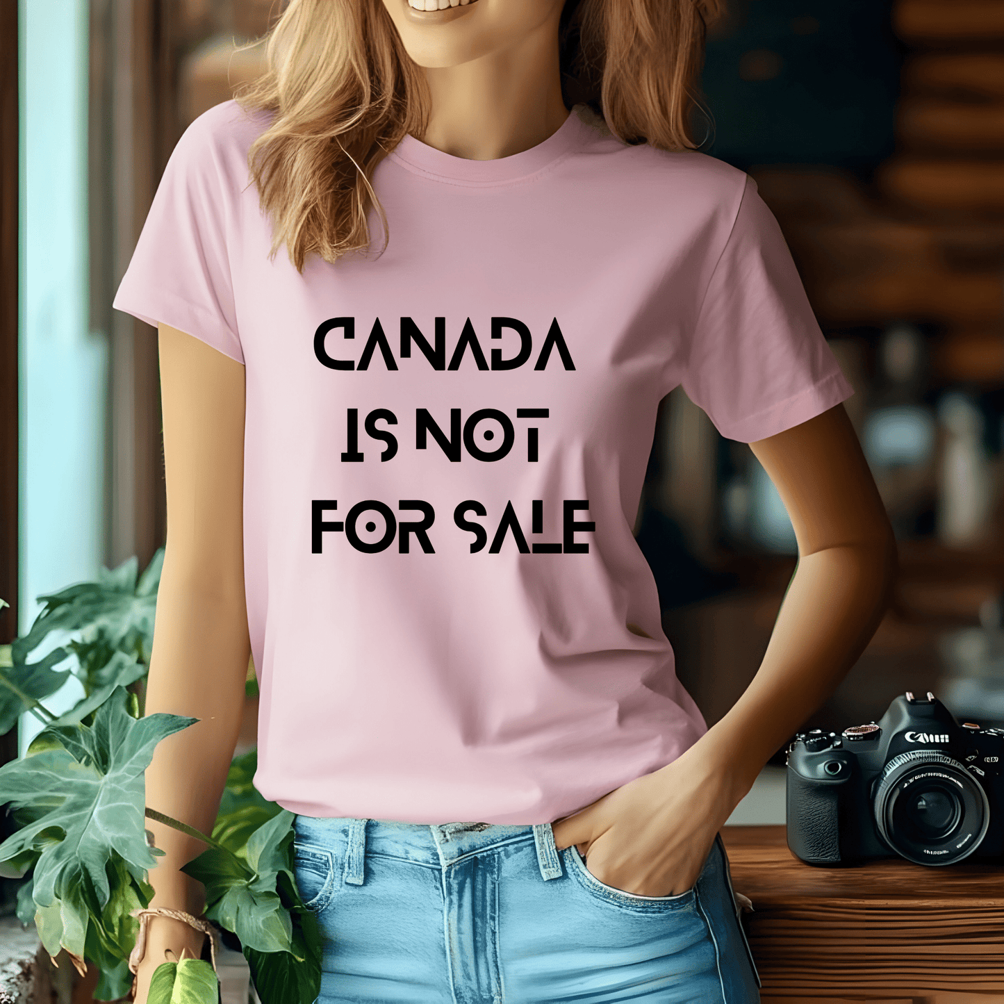 Ink and Charms Designs Sweatshirt T-shirt / Light Pink / S Canada Is Not for Sale Apparel Collection