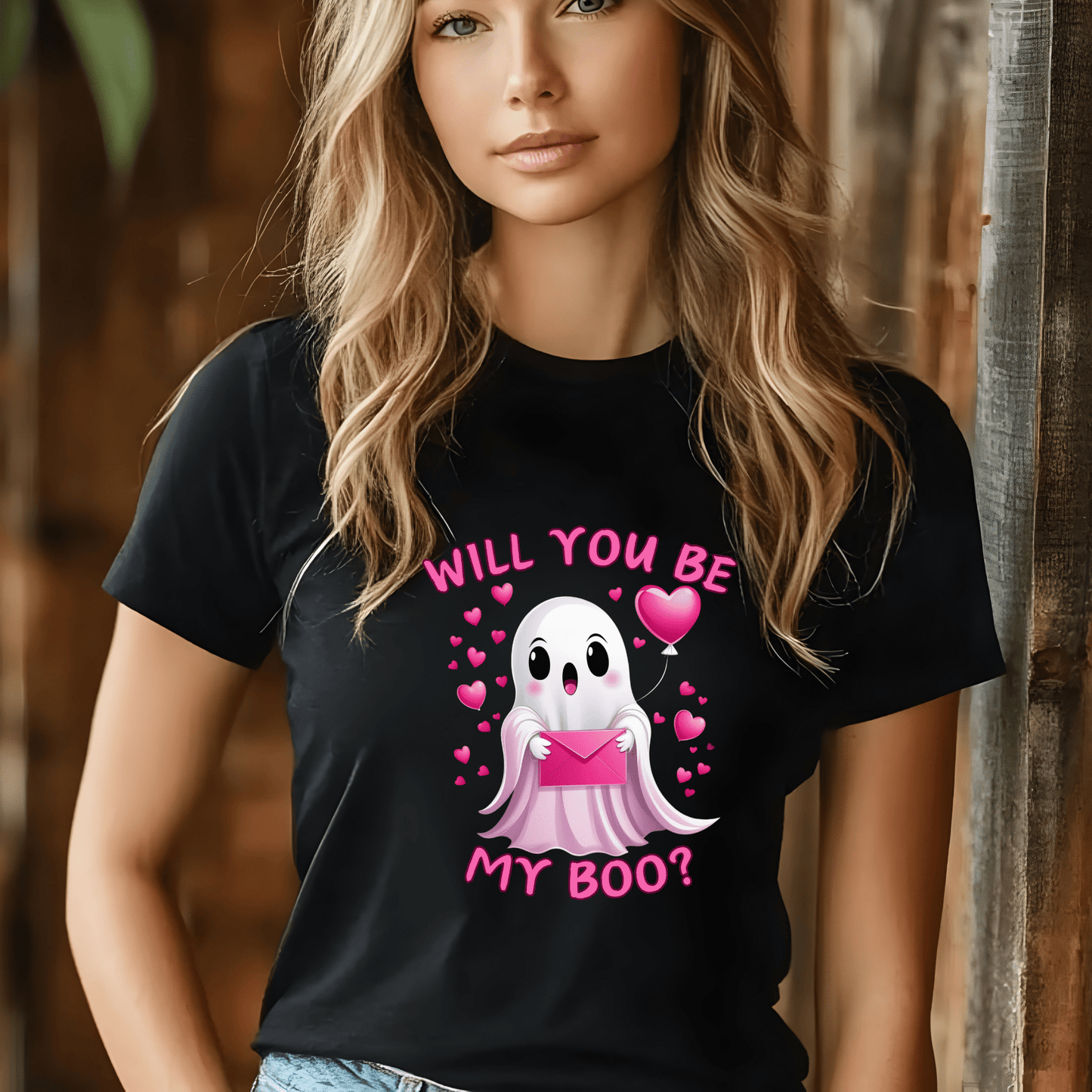 Ink and Charms Designs Sweatshirt T-shirt / Pink / S Be My Boo Valentine T-Shirt