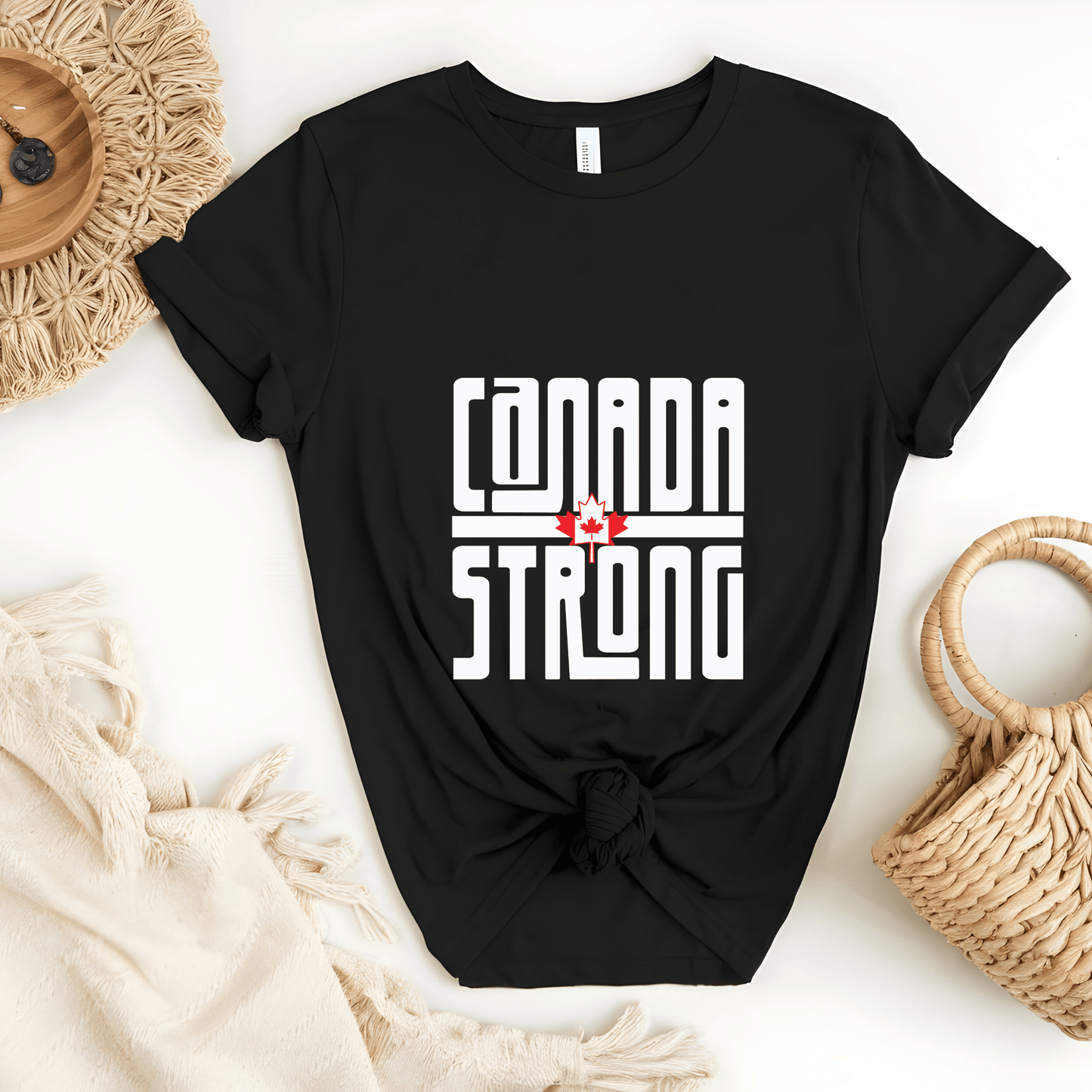 Ink and Charms Designs Sweatshirt T-shirt / White / S Proudly Canadian Collection: CANADA STRONG - Wear Your Unwavering Support!