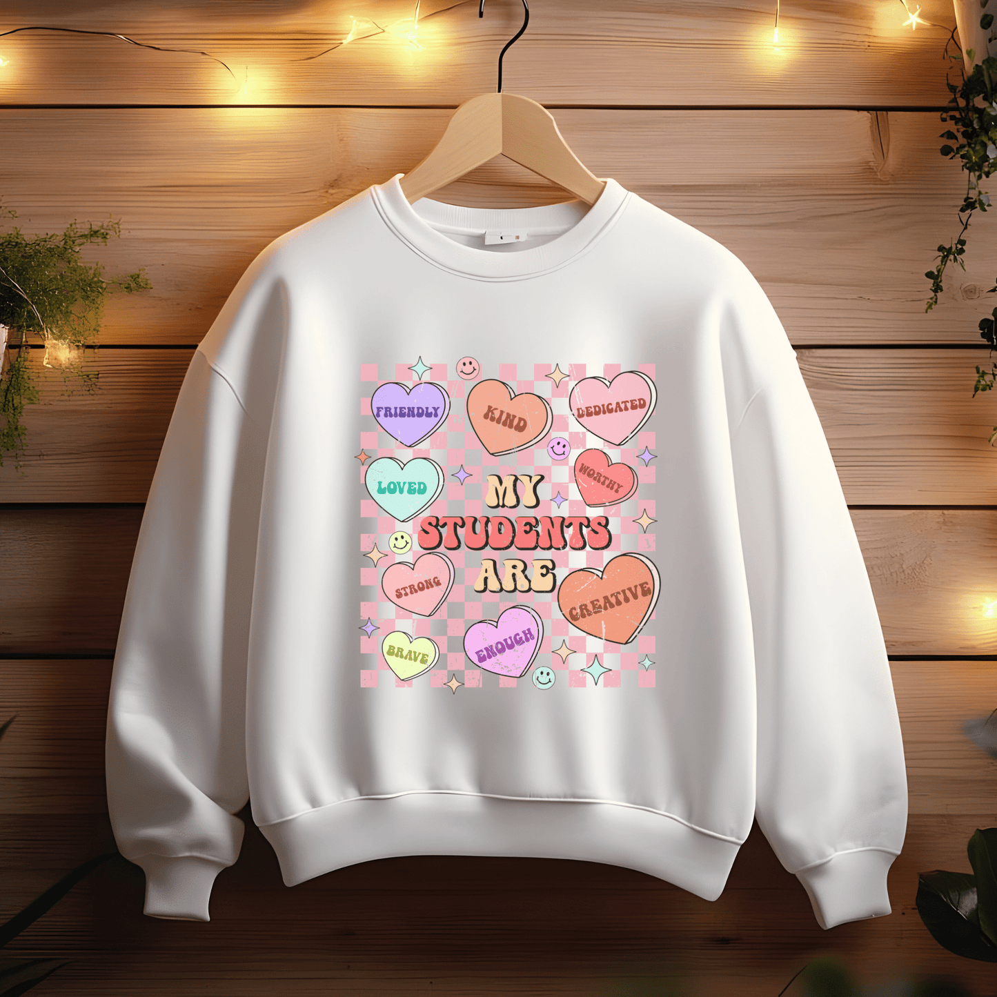 Ink and Charms Designs Sweatshirt Teacher's Valentine's day Design