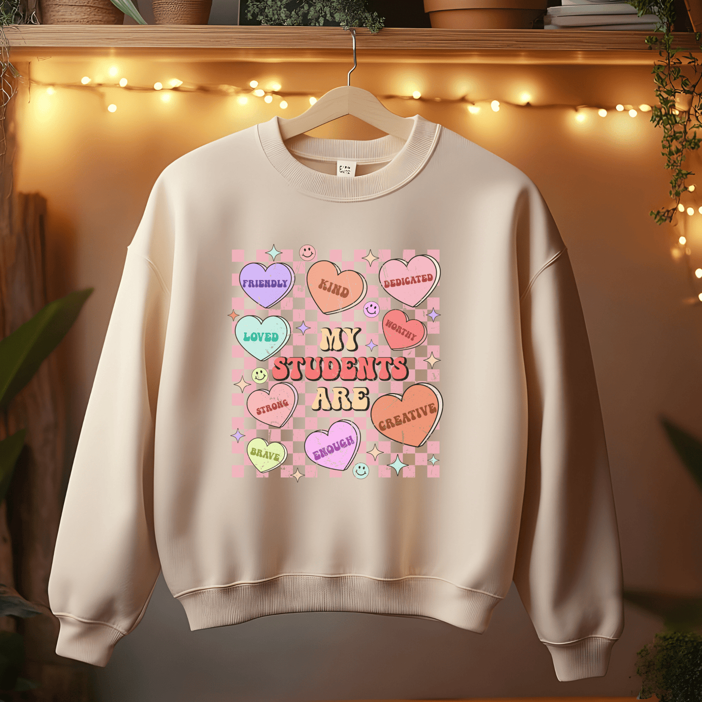 Ink and Charms Designs Sweatshirt Teacher's Valentine's day Design