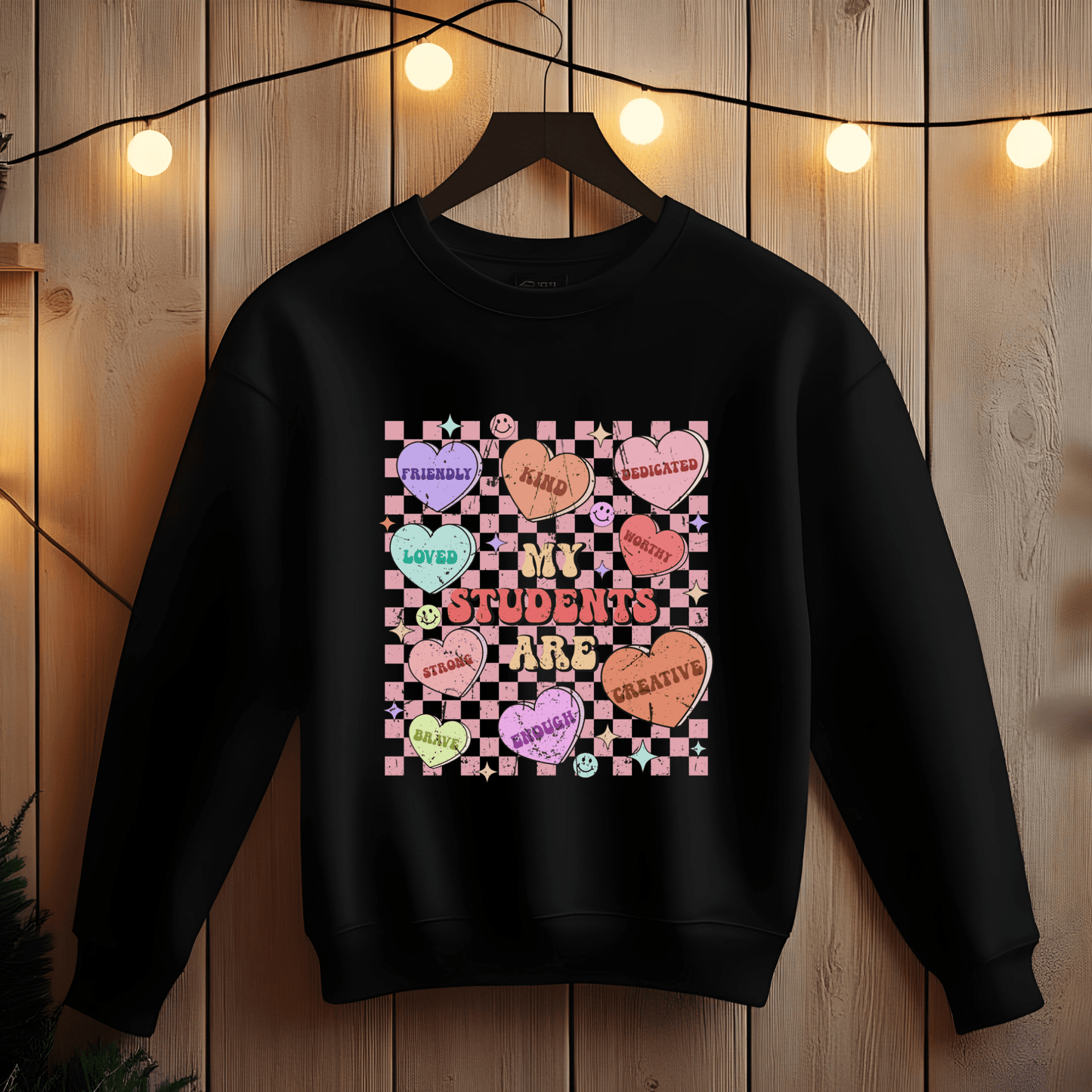 Ink and Charms Designs Sweatshirt Teacher's Valentine's day Design