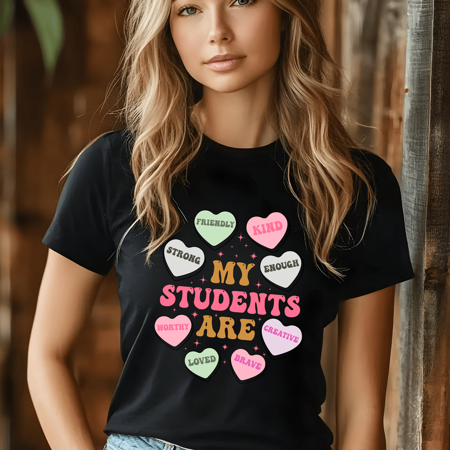 Ink and Charms Designs Sweatshirt Teacher's Valentine's day Design