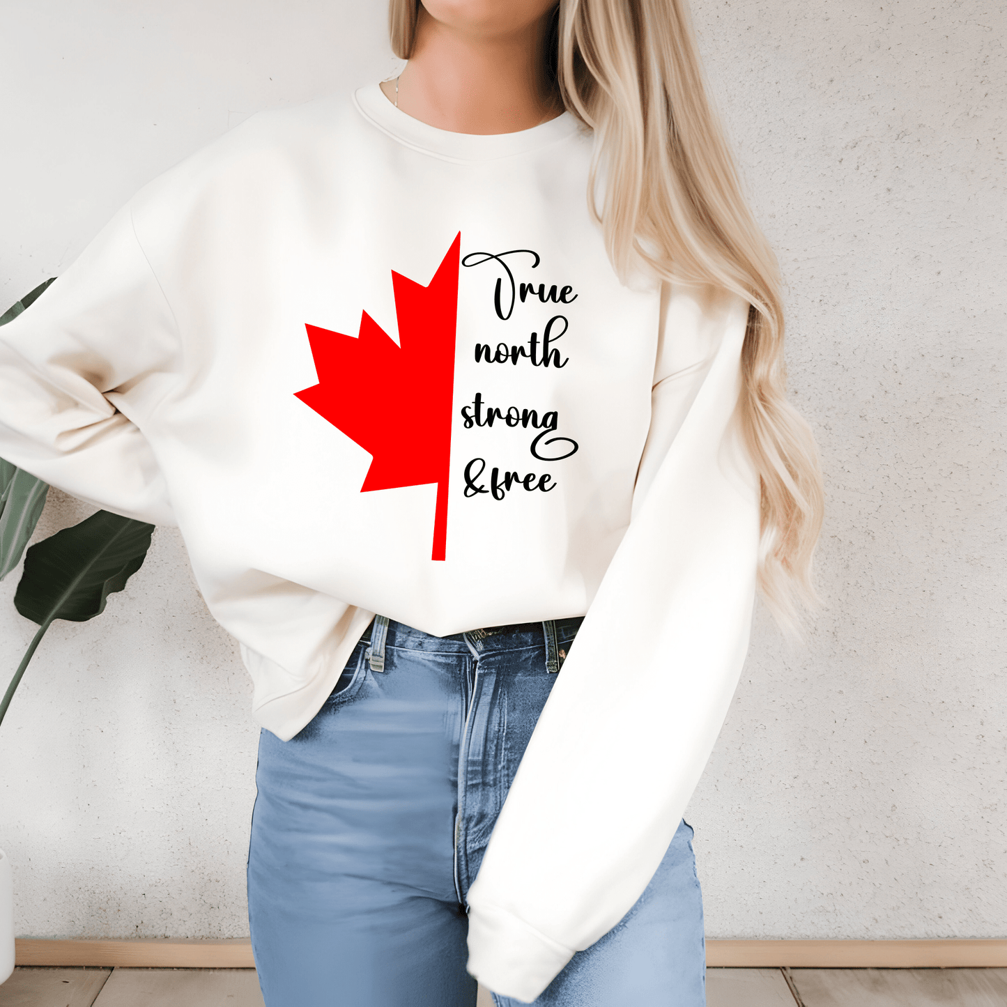 Ink and Charms Designs Sweatshirt "True North Strong & Free" Apparel Collection: Wear Your Canadian Pride!