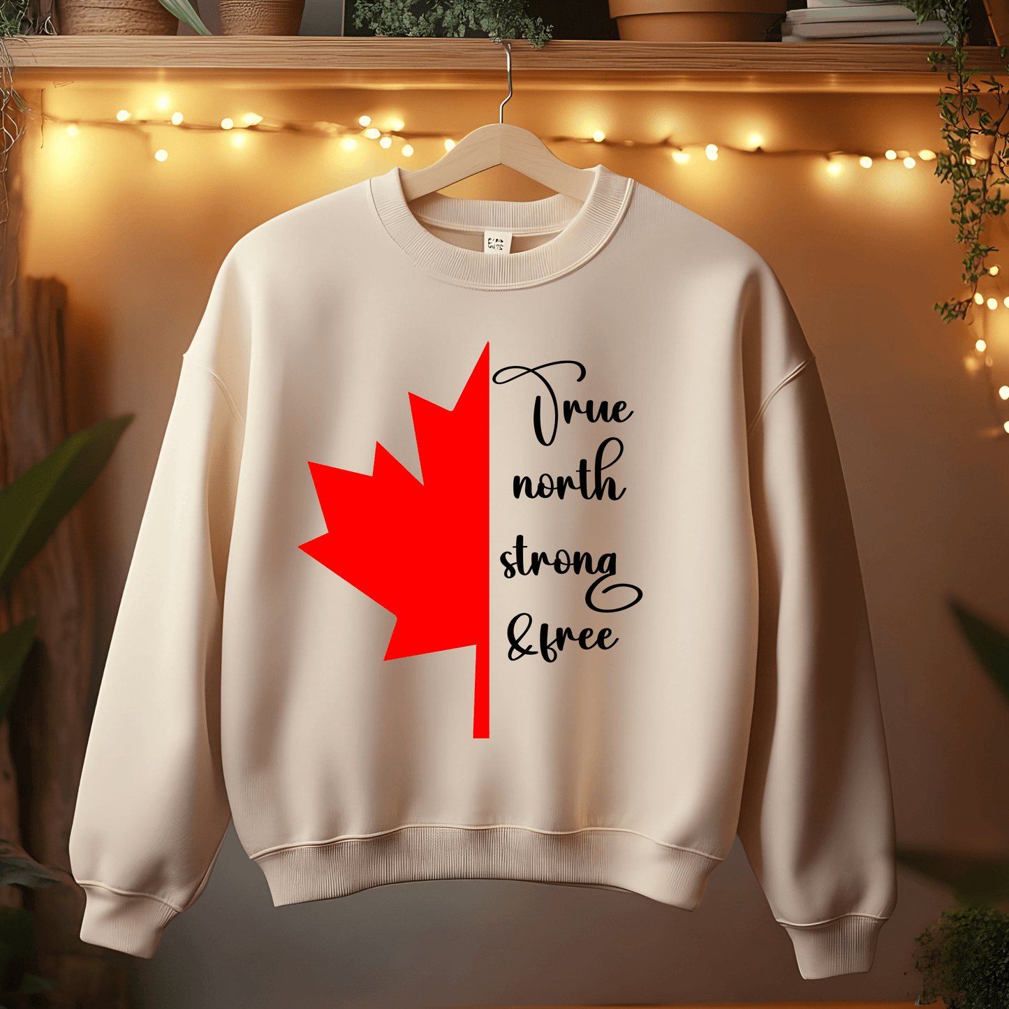 Ink and Charms Designs Sweatshirt "True North Strong & Free" Apparel Collection: Wear Your Canadian Pride!