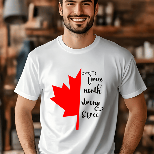 Ink and Charms Designs Sweatshirt "True North Strong & Free" Apparel Collection: Wear Your Canadian Pride!