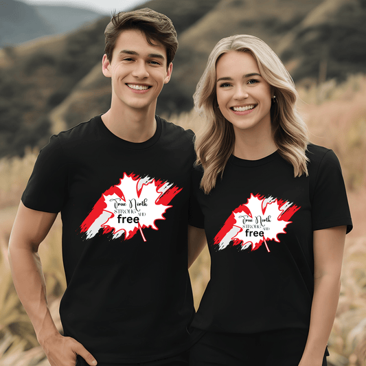 Ink and Charms Designs Sweatshirt "True North Strong & Free" Apparel Collection: Wear Your Canadian Pride!