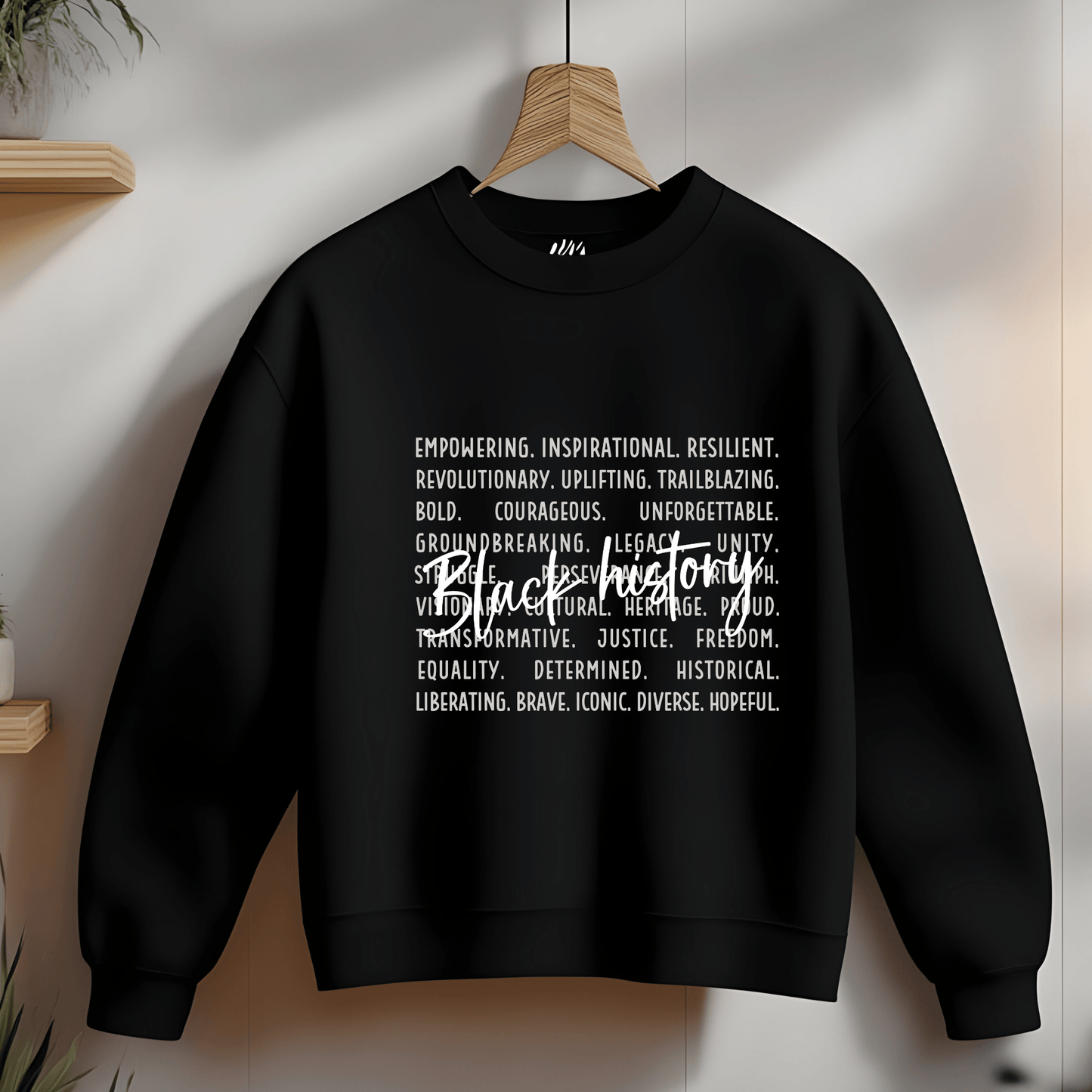 Ink and Charms Designs Sweatshirt White / S ✨ Celebrate Black History Month with Meaningful Fashion! ✨- Sweatshirt