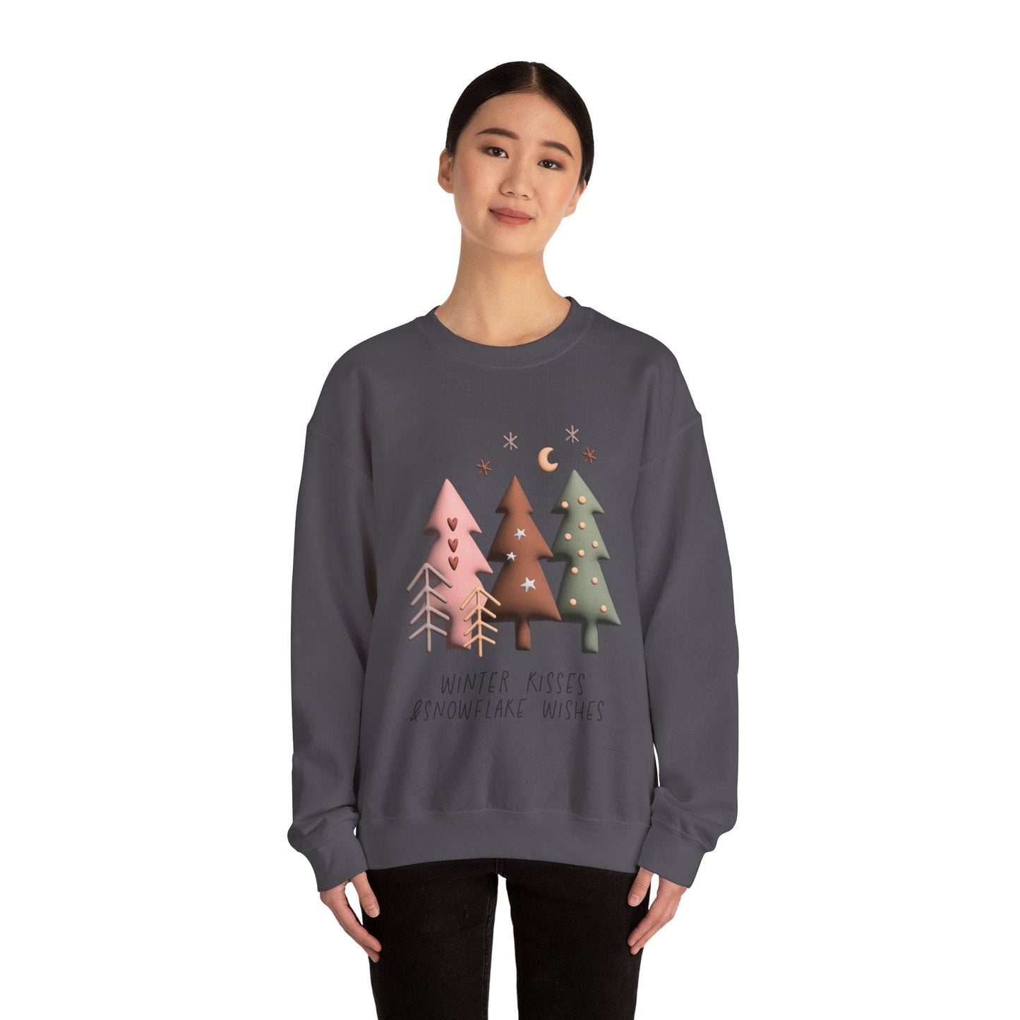 Ink and Charms Designs Sweatshirt Winter kisses and snowflake wishes Unisex Sweatshirt