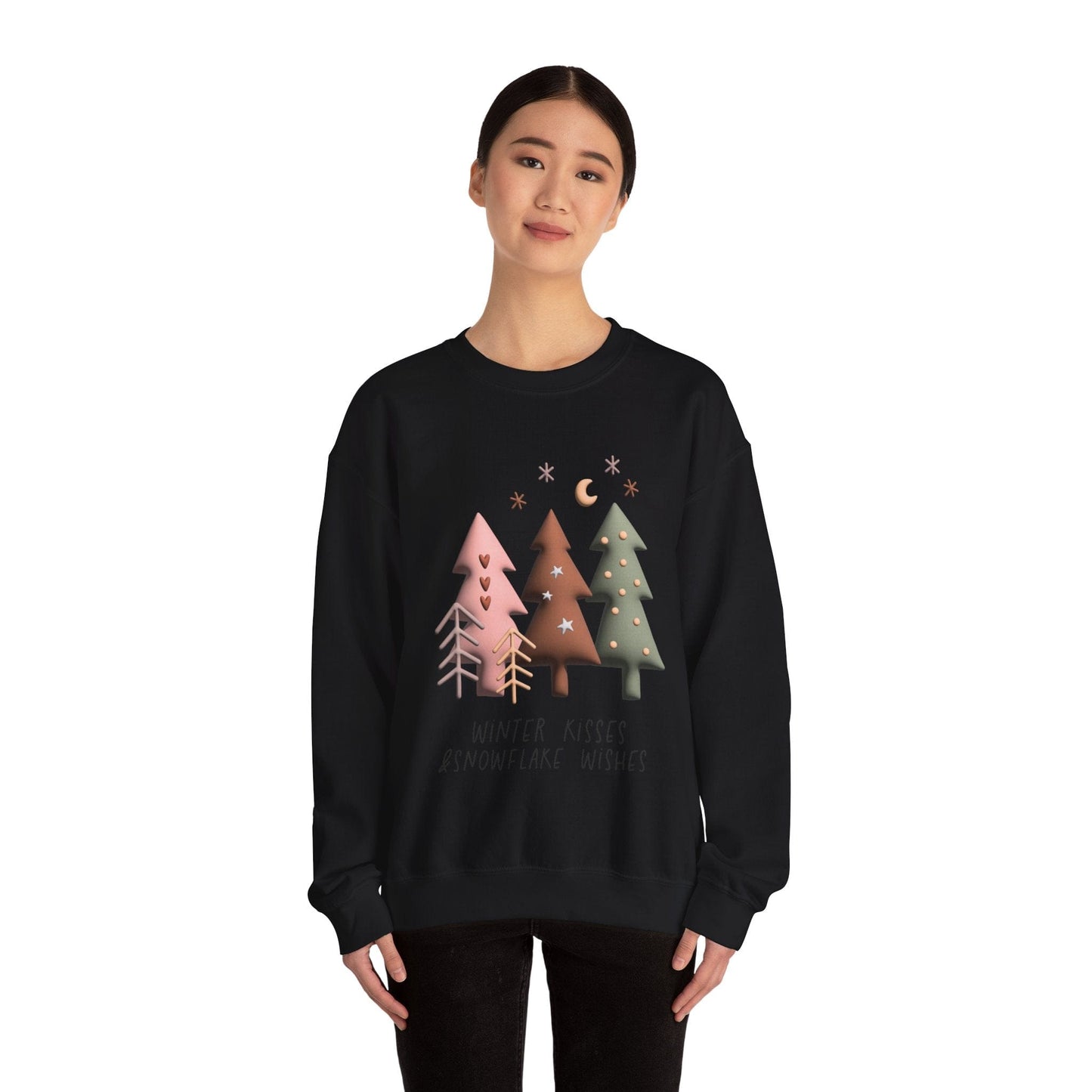 Ink and Charms Designs Sweatshirt Winter kisses and snowflake wishes Unisex Sweatshirt