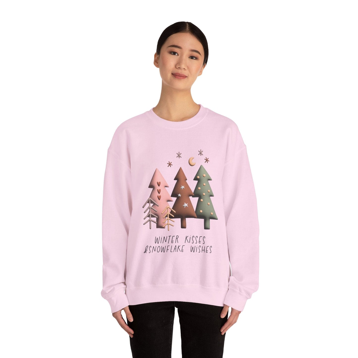 Ink and Charms Designs Sweatshirt Winter kisses and snowflake wishes Unisex Sweatshirt