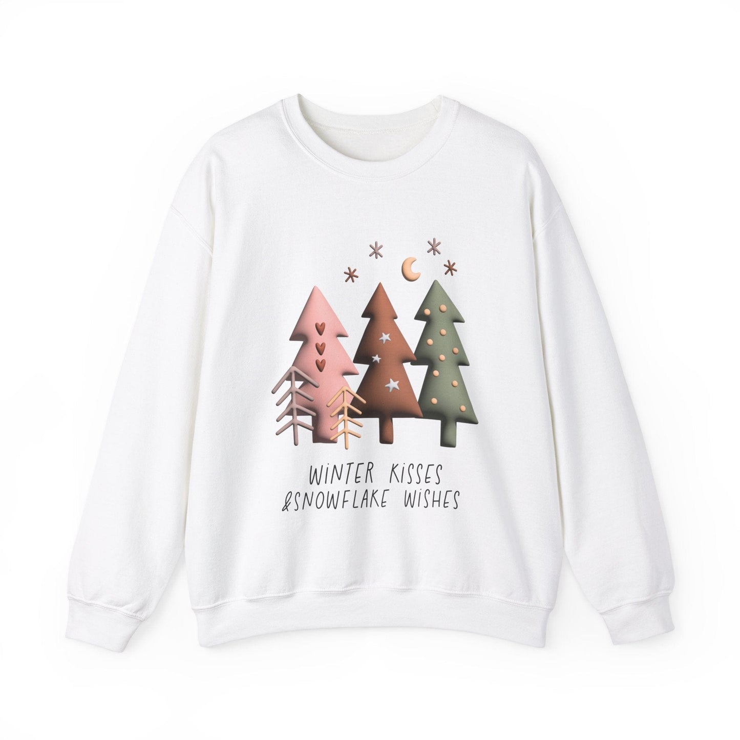 Ink and Charms Designs Sweatshirt Winter kisses and snowflake wishes Unisex Sweatshirt
