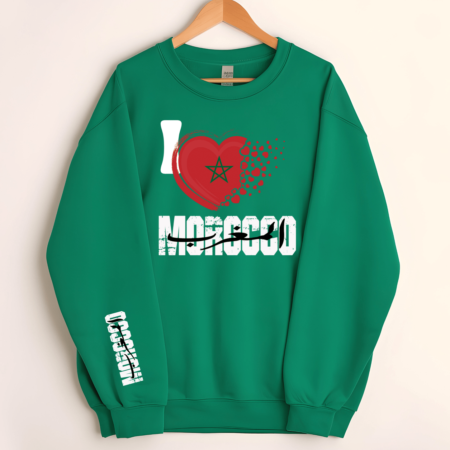 Ink and Charms Designs Sweatshirts Green / 2XL πβ€οΈ Show Your Love for Morocco in Style! β€οΈπ