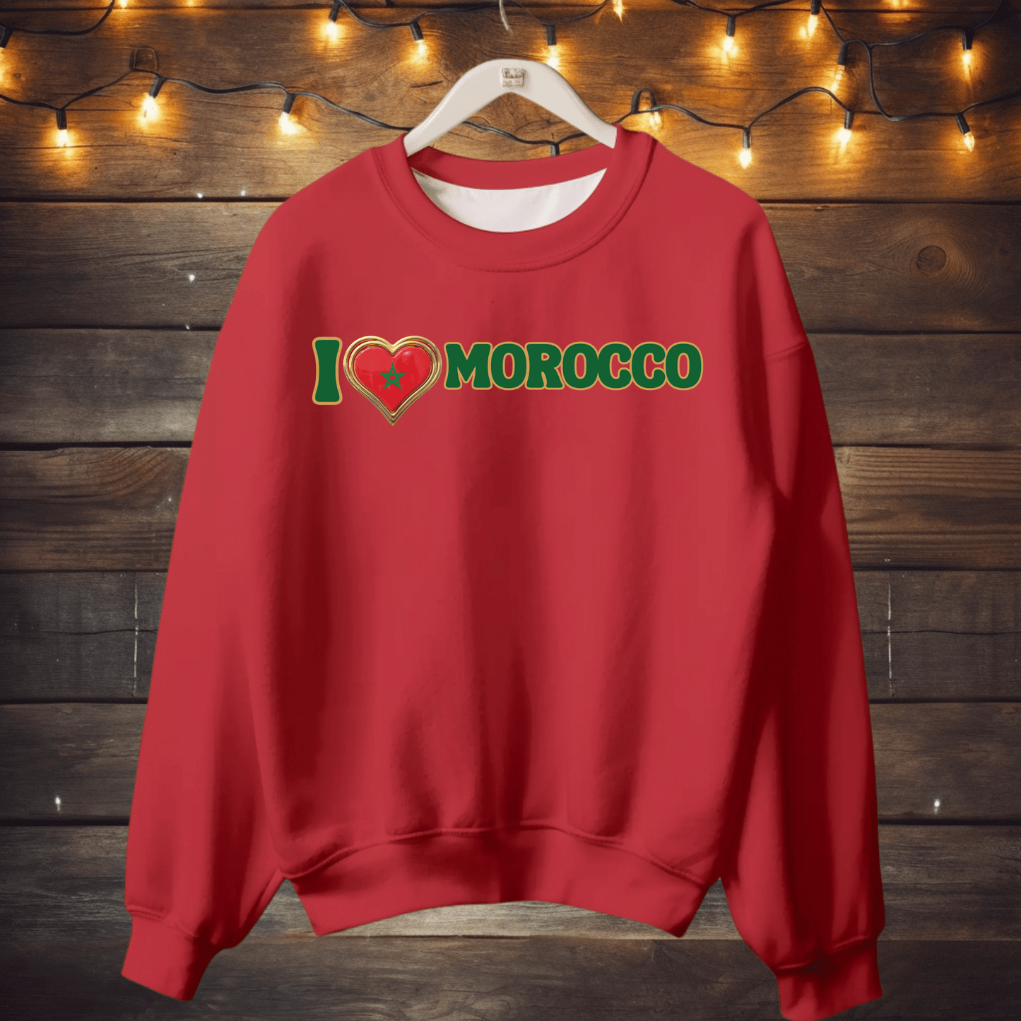 Ink and Charms Designs Sweatshirts Red / 2XL πβ€οΈ Show Your Love for Morocco in Style! β€οΈπ
