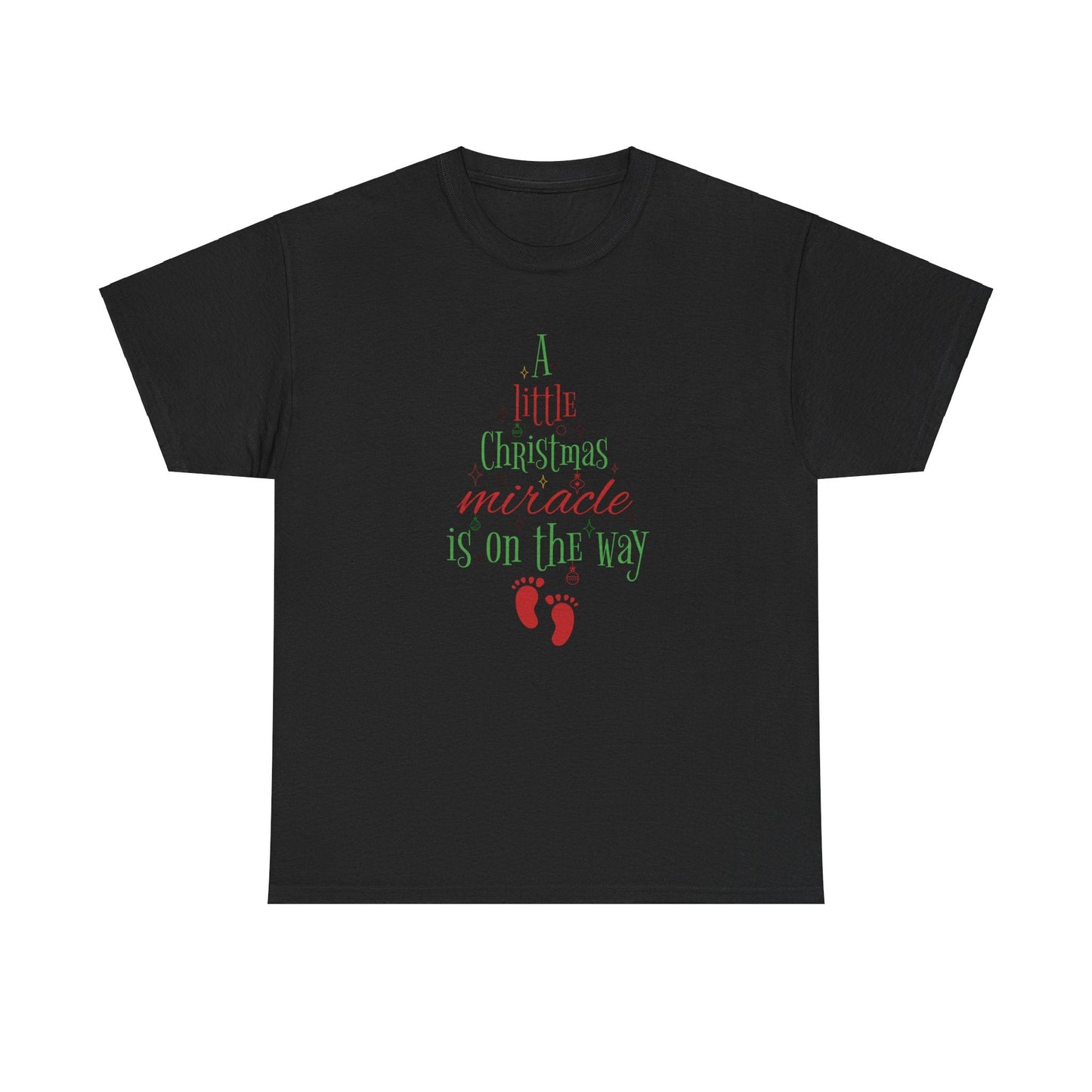 Ink and Charms Designs T-Shirt Black / S Unisex Heavy Cotton Tee Mom to Be Funny Christmas Pregnancy Announcement