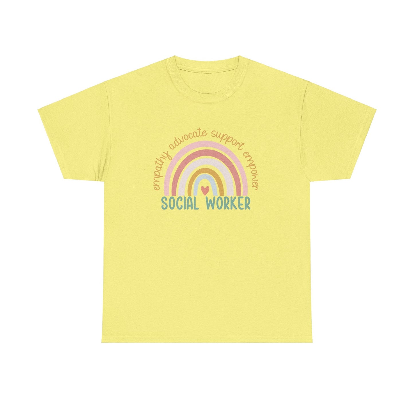 Ink and Charms Designs T-Shirt Cornsilk / S Empathy Advocate Social Worker Unisex Tee
