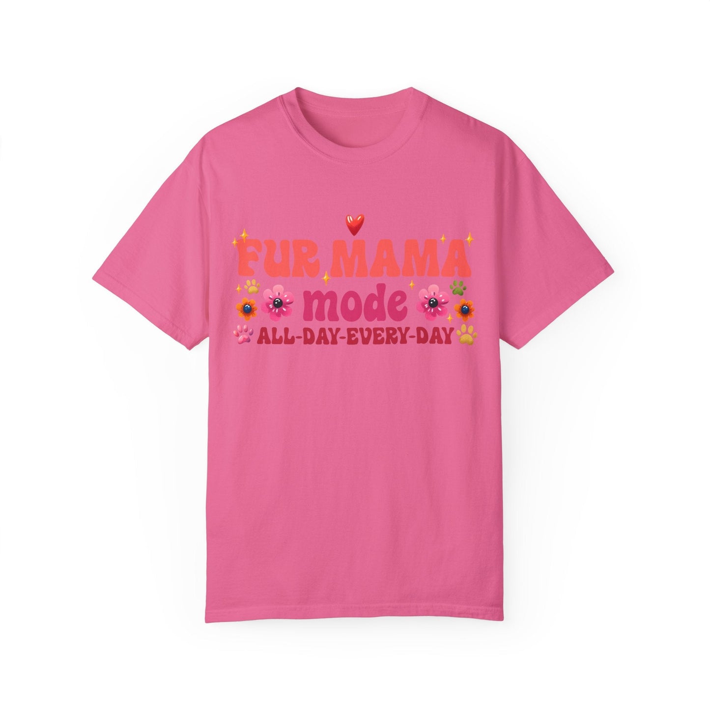 Printify T-Shirt Crunchberry / S Fur Mama Mode T-Shirt