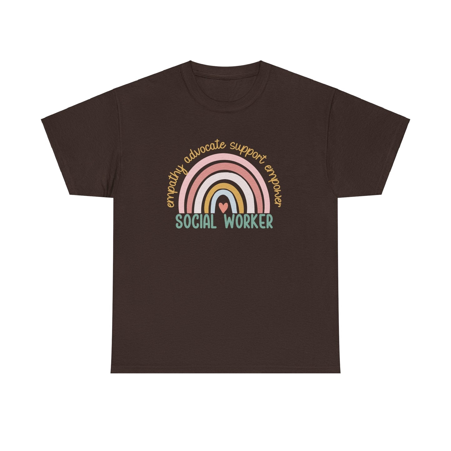 Ink and Charms Designs T-Shirt Dark Chocolate / S Empathy Advocate Social Worker Unisex Tee