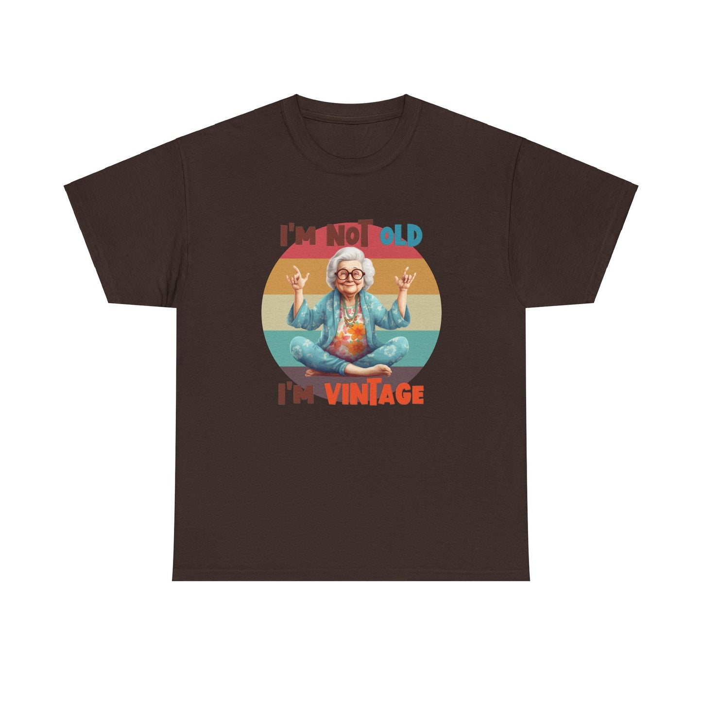 Ink and Charms Designs T-Shirt Dark Chocolate / S Vintage Women's Tee - I am not old, I am vintage funny shirt