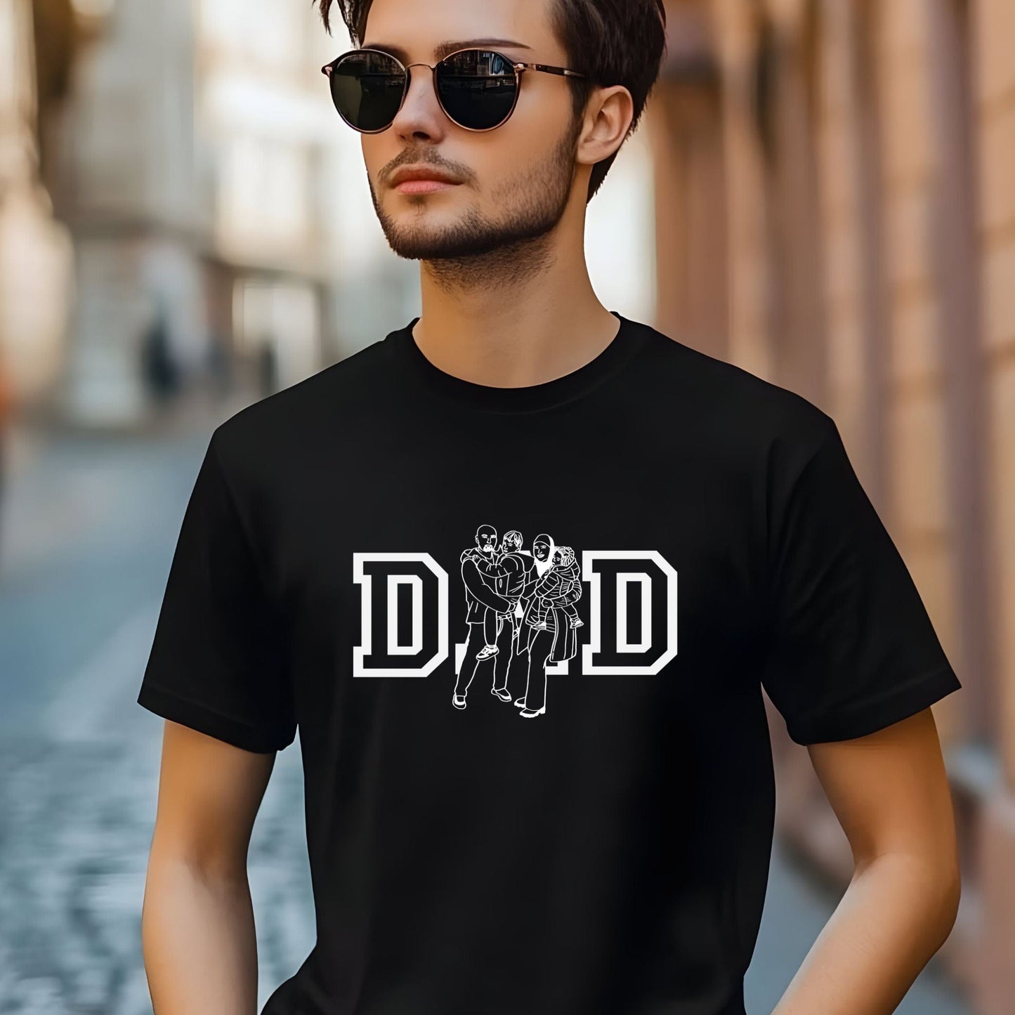 Ink and Charms Designs T-Shirt Detailed Line Art T-Shirt (Bold & Artistic)